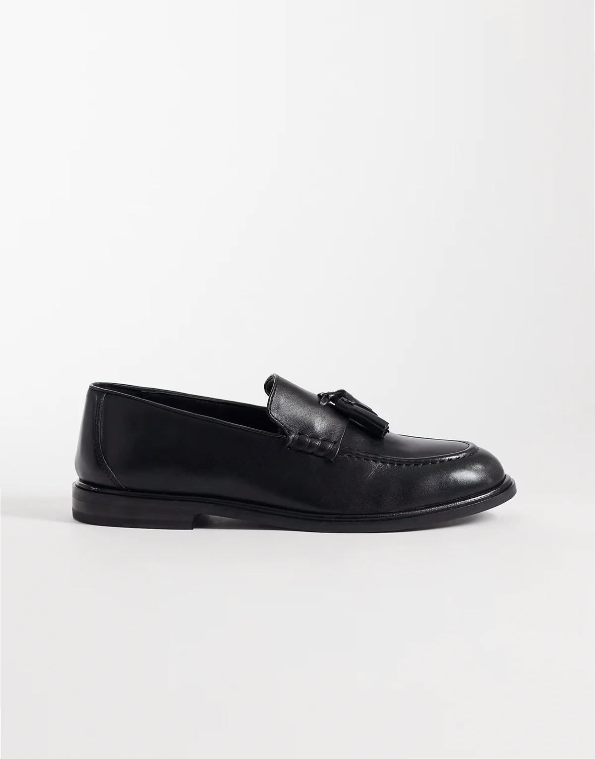– Putney – Leder-Loafer in Schwarz mit Quasten