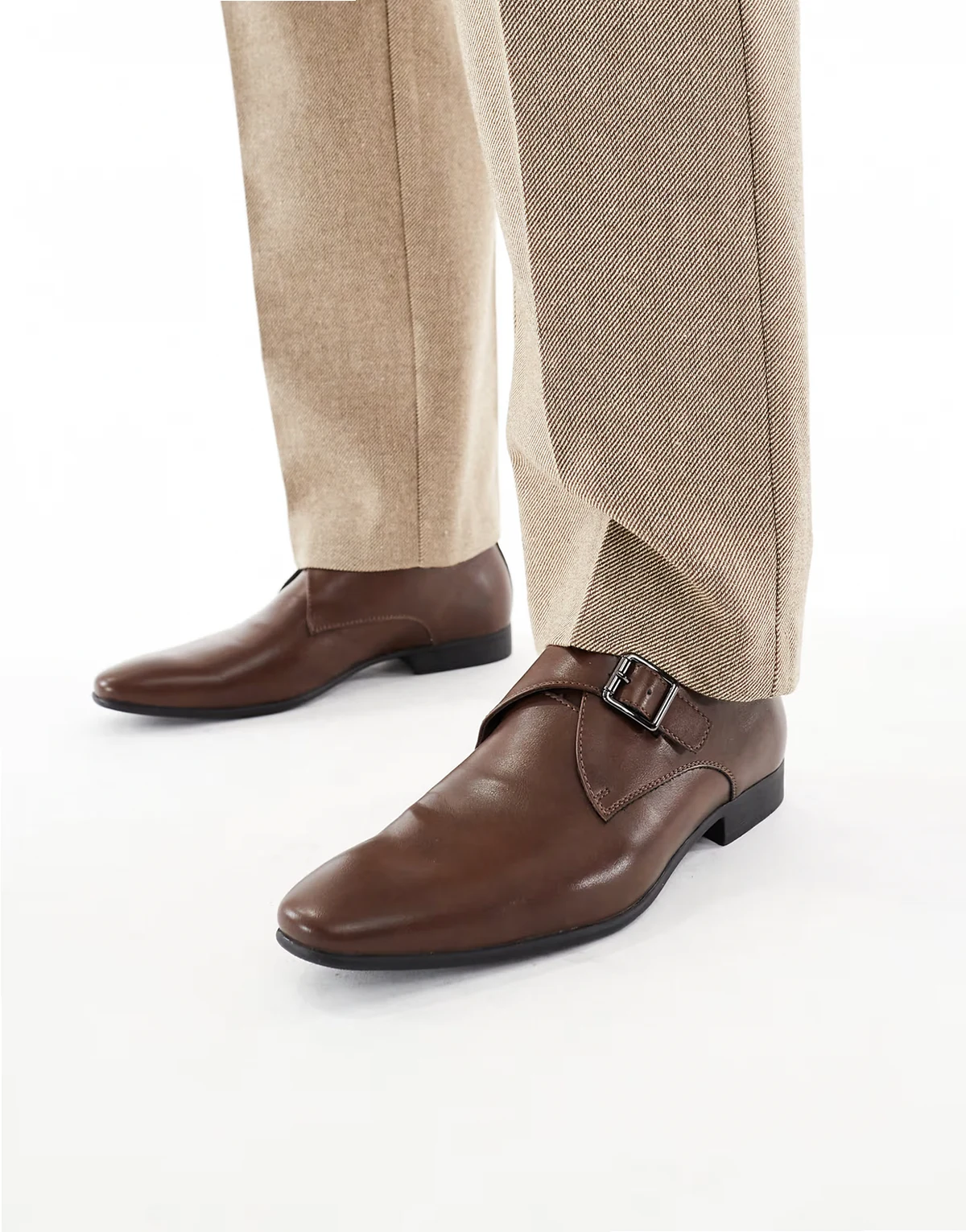 – Gunners – Elegante Monk-Schuhe in Hellbraun