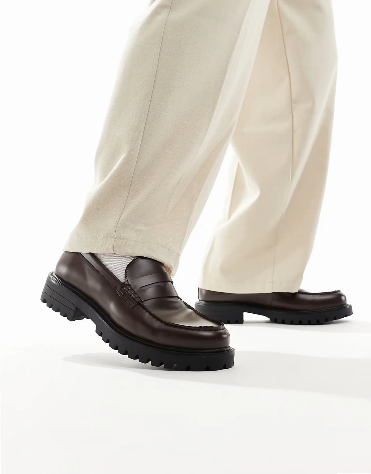 Calvin chunky loafers in brown