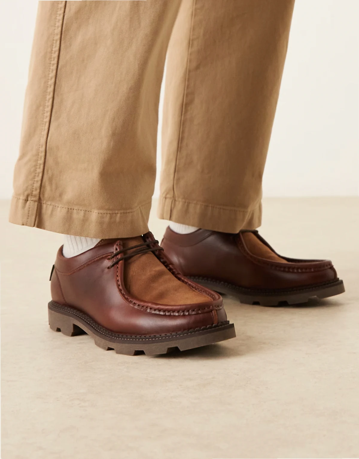 Pompeii – Latymer – Brązowe skórzane loafersy