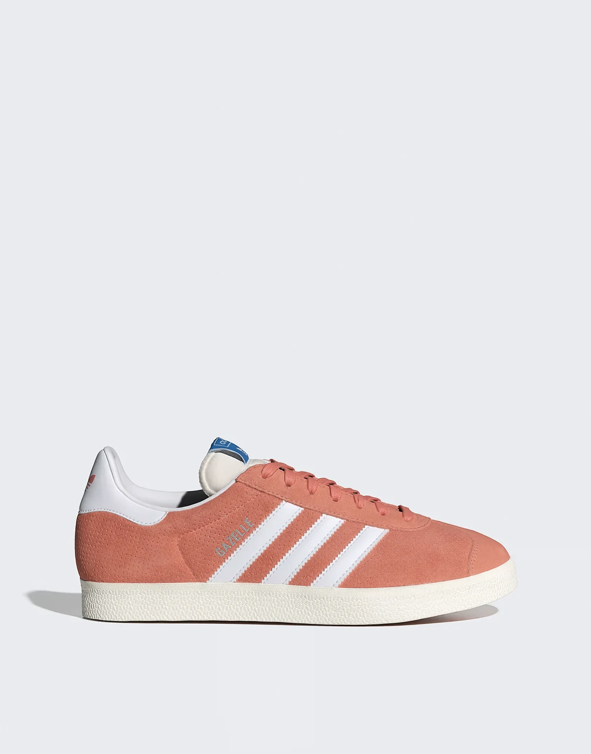 Gazelle sneakers in peach and white