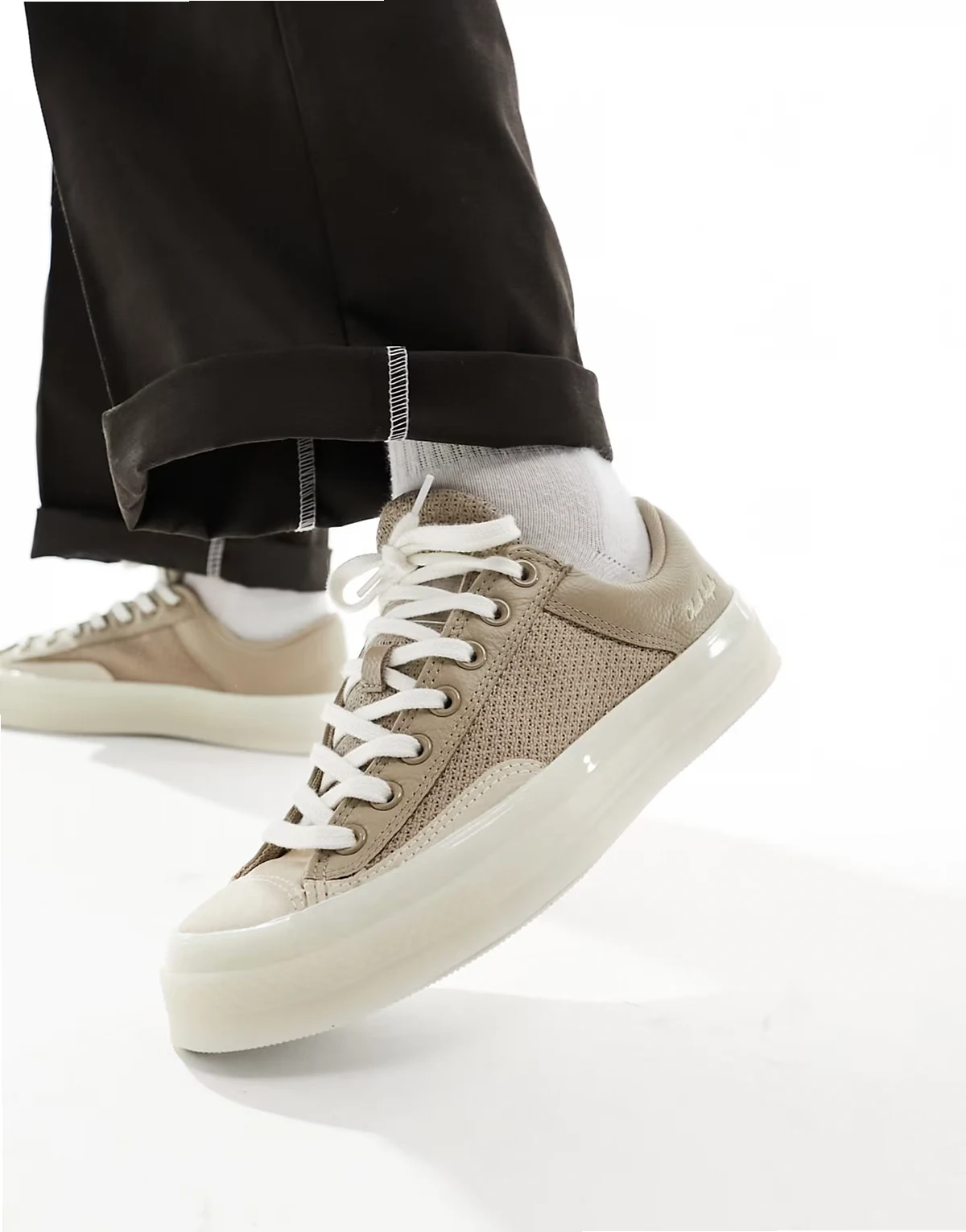 Chuck 70 Marquis mixed materials sneakers in tan