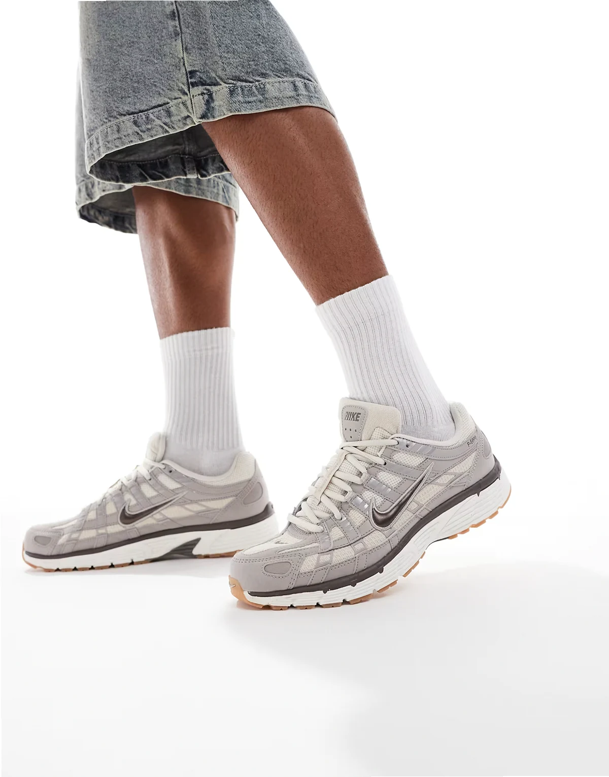 P-6000 sneakers in gray & stone