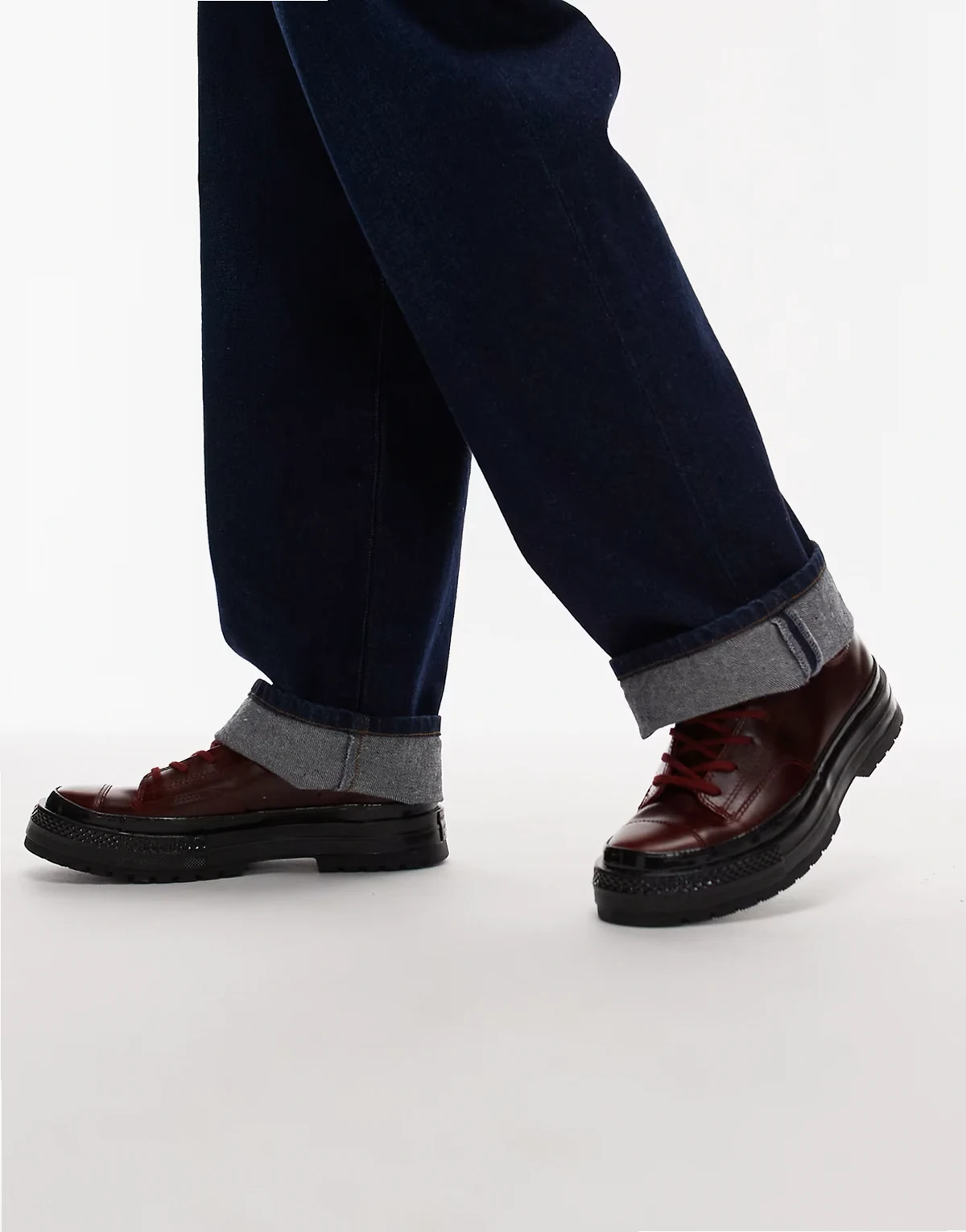 Chuck 70 leather loafers in bugundy