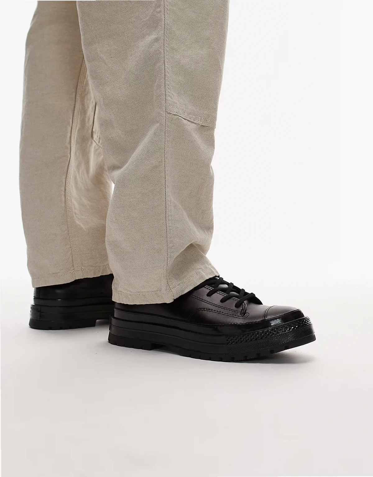 Chuck 70 leather loafers in black