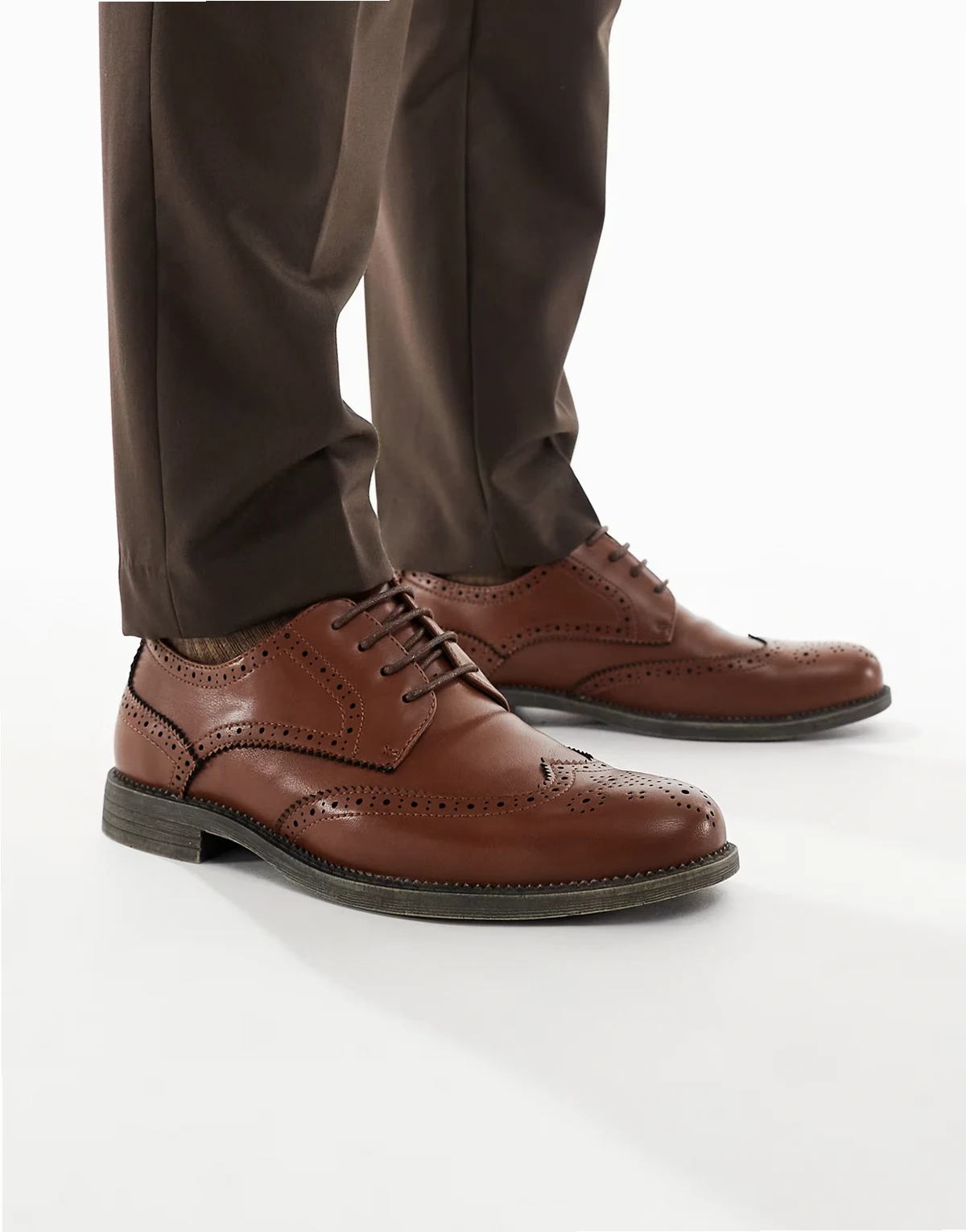 – Beatle – Jasnobrązowe oxfordy