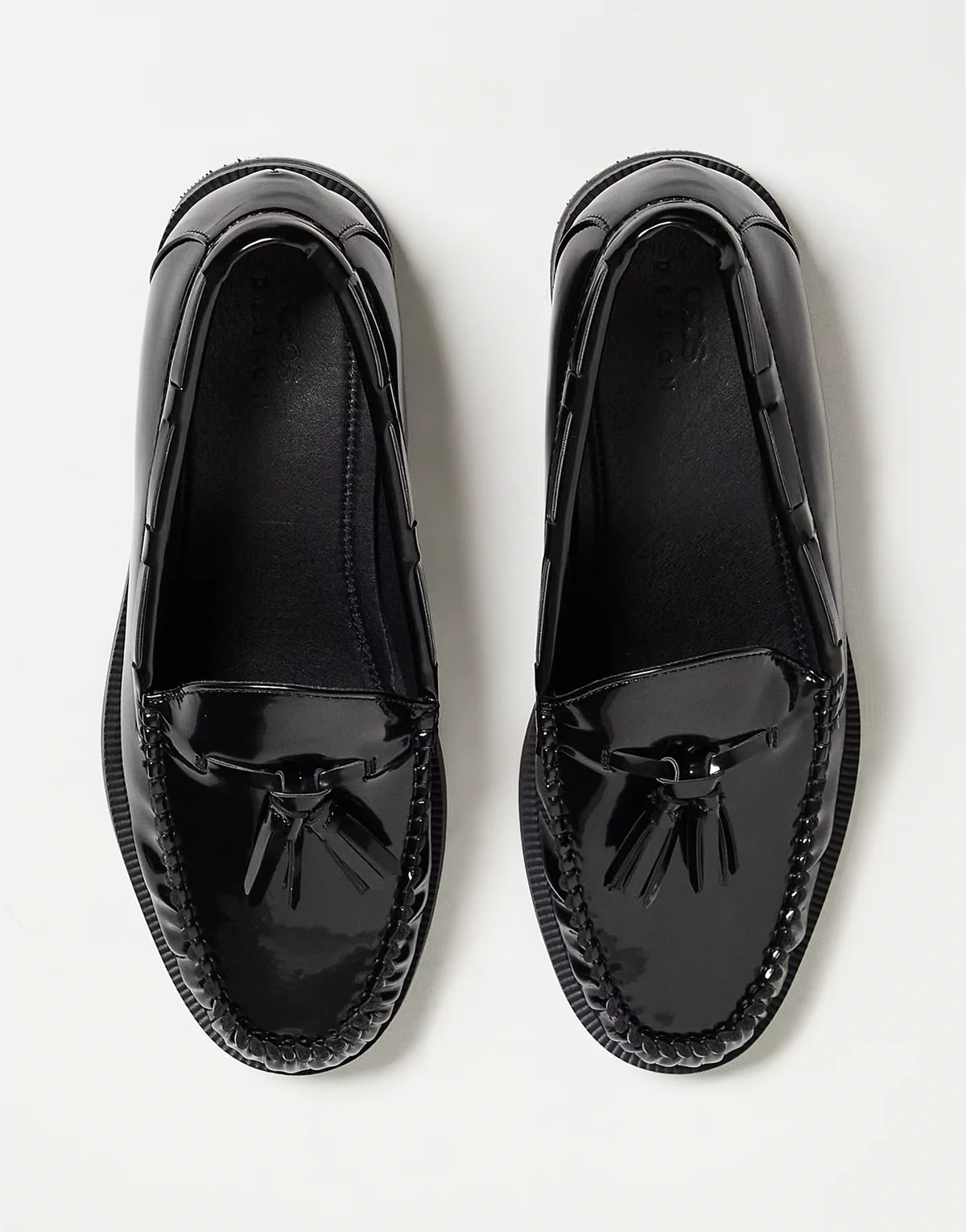 – Penny-Loafer in Schwarz mit Quastendetail