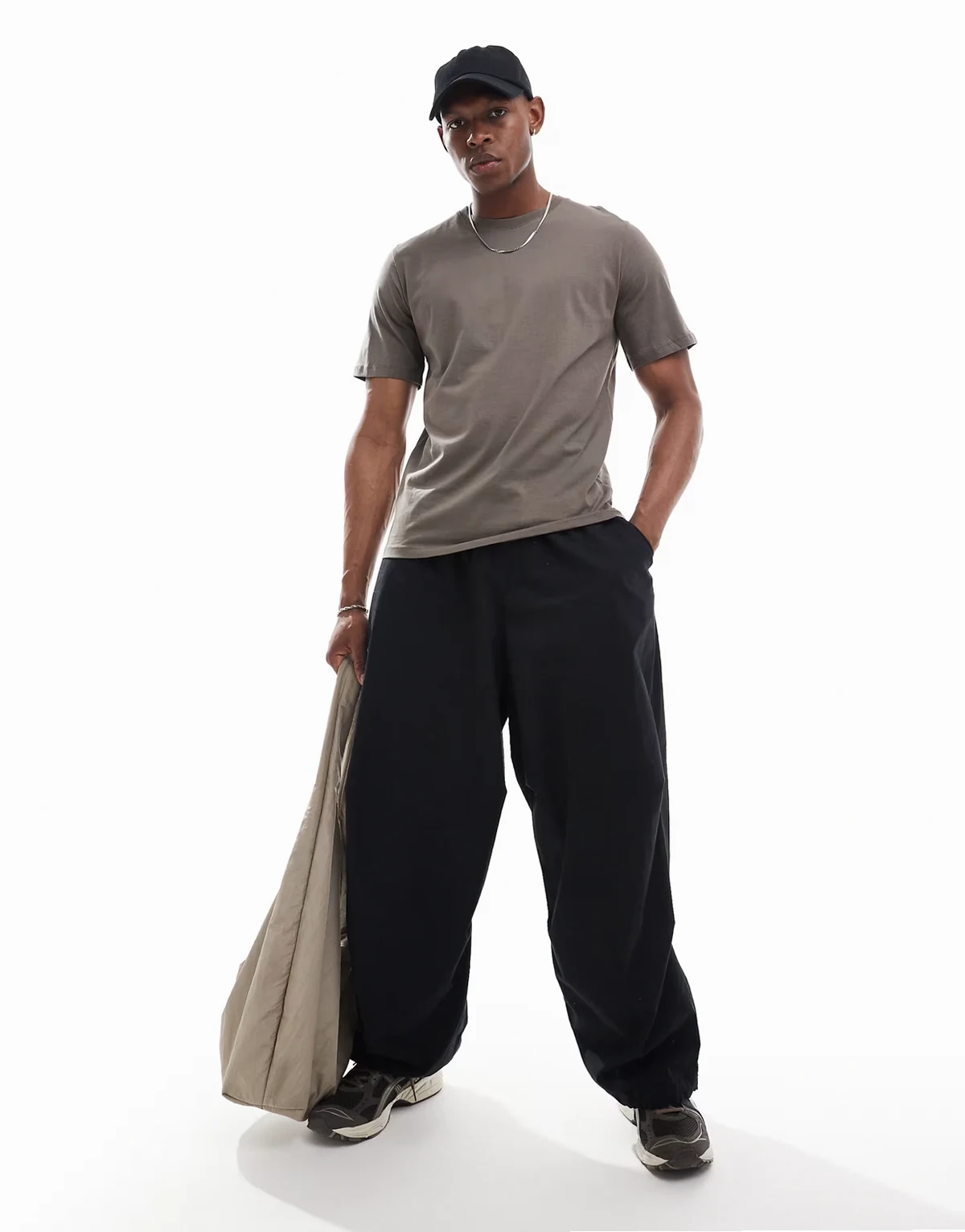 regular fit T-shirt in brown