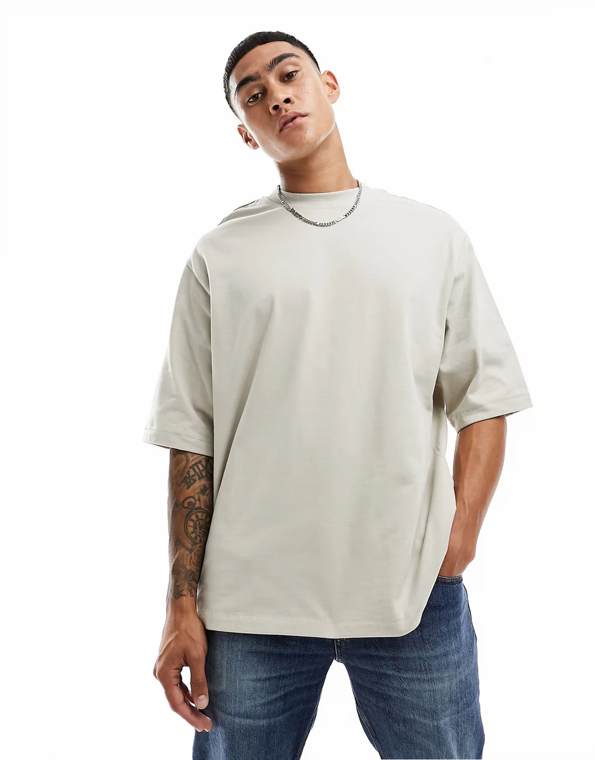 super oversize t-shirt in beige