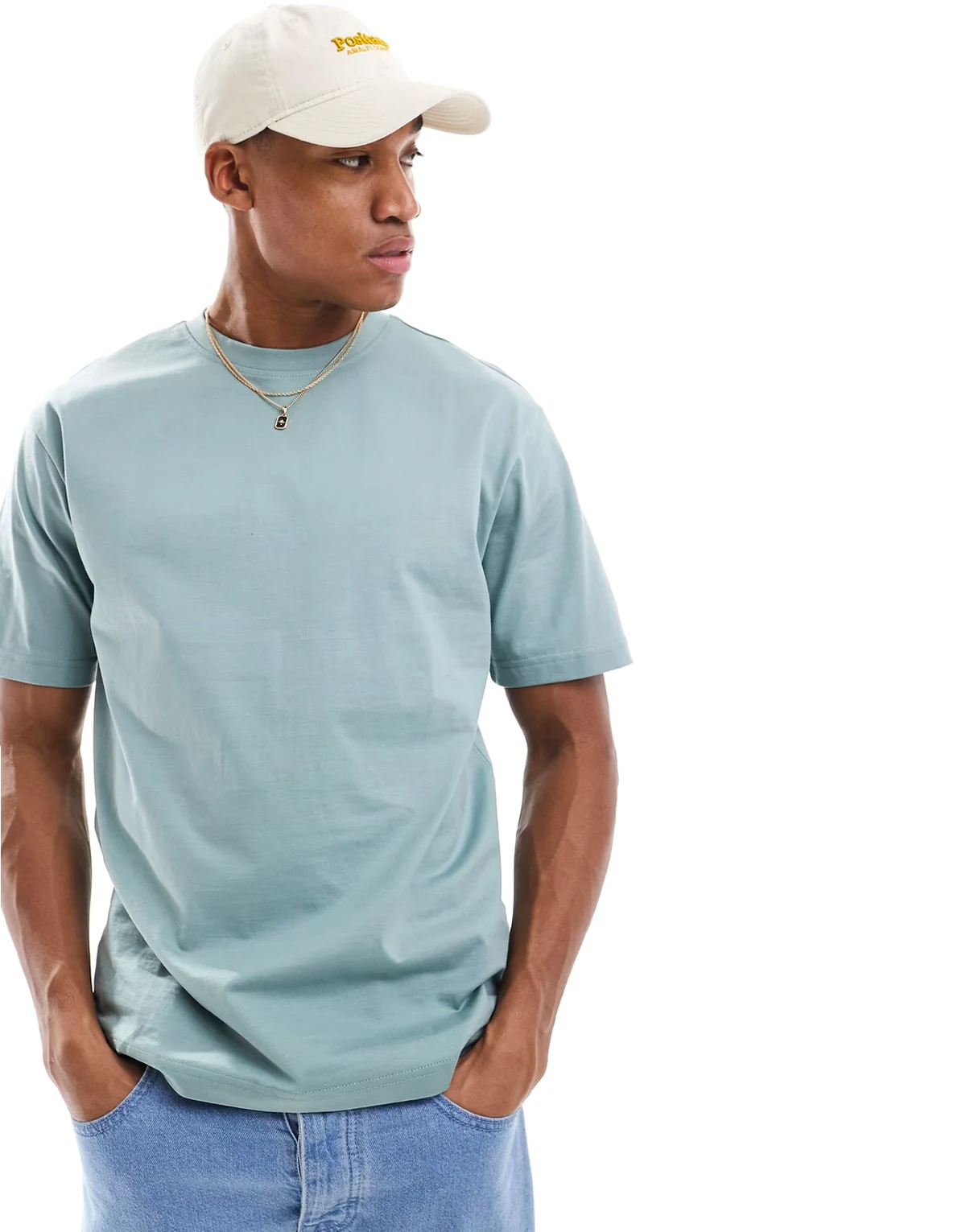 relaxed fit t-shirt in sage