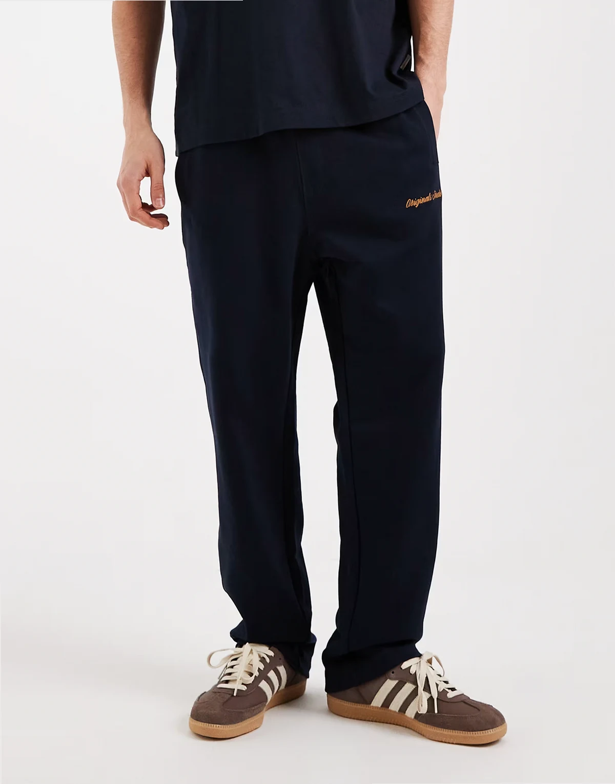 originals logo sweatpants in navy