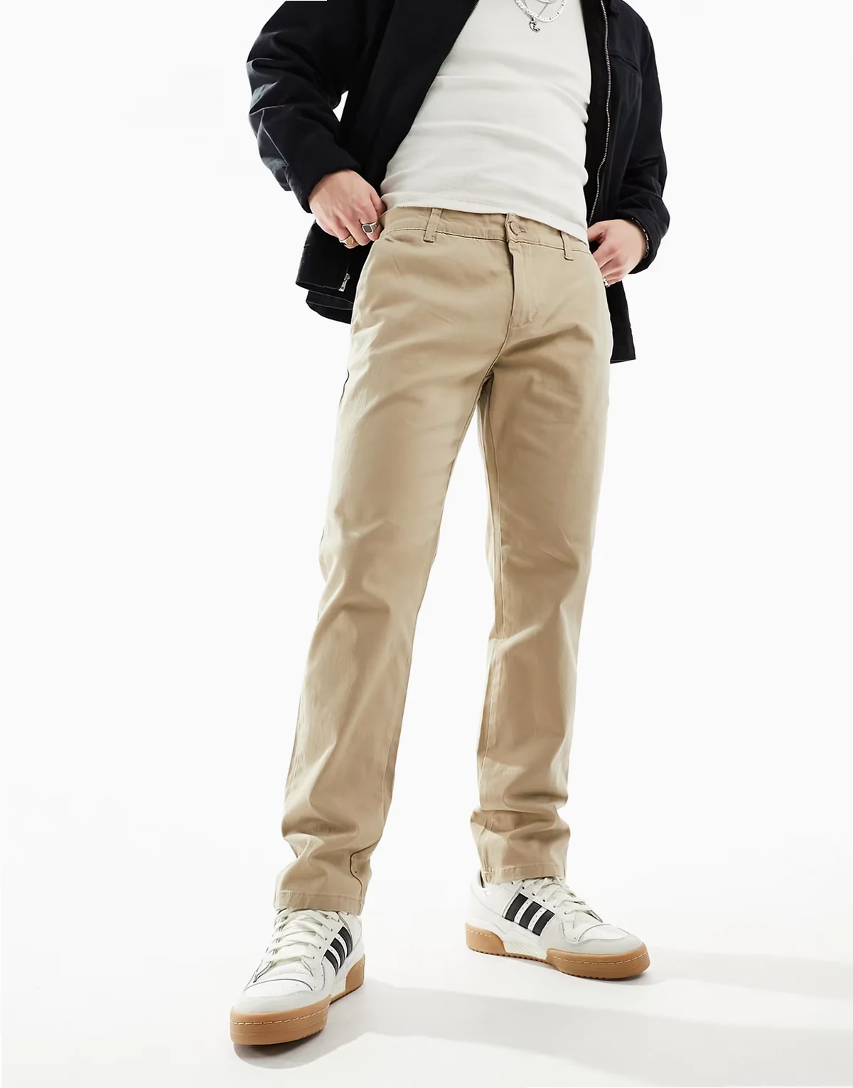 slim fit chino in beige