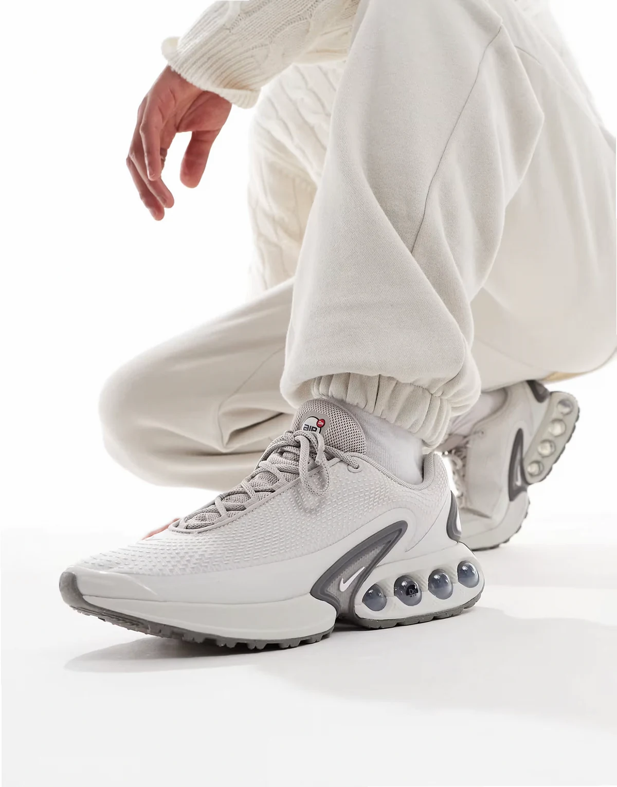 Air Max DN sneakers in light gray