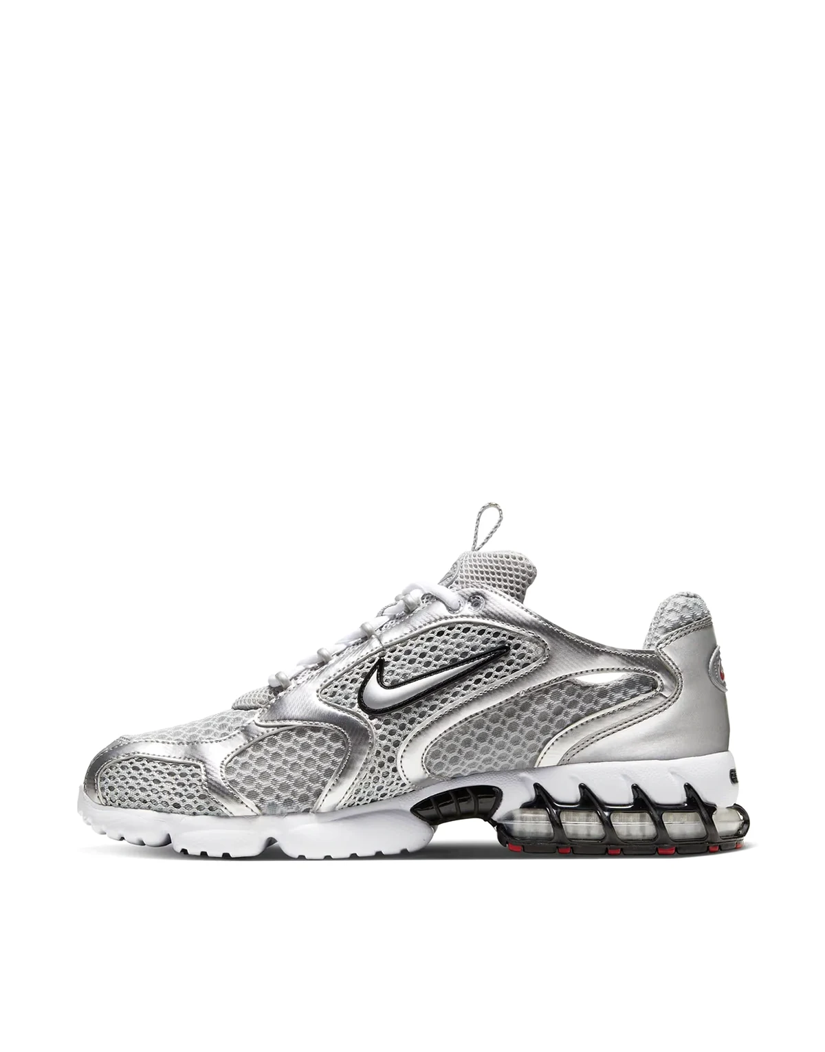 Air Zoom Spiridon Cage 2 sneakers in silver and gray