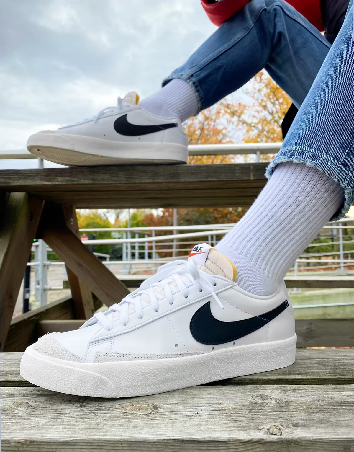Blazer Low '77 VNTG sneakers in white/black