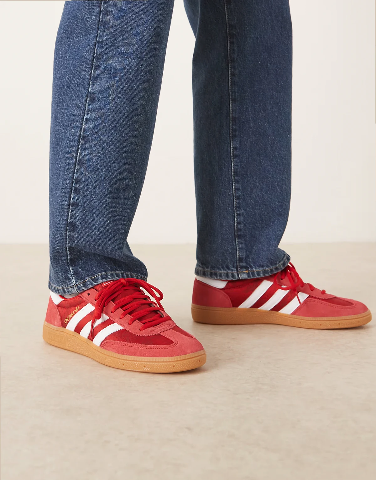 Handball Spezial sneakers in red and white