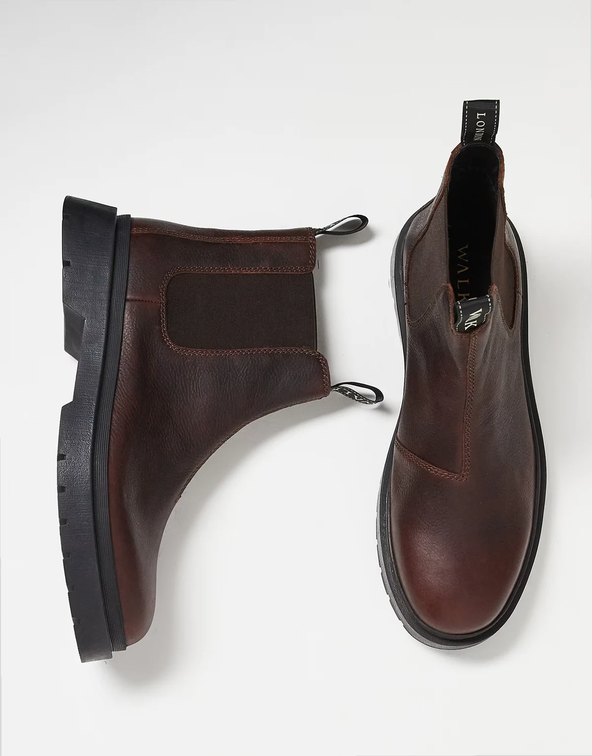 – Callum – Chelsea-Stiefel in Braun mit Naht