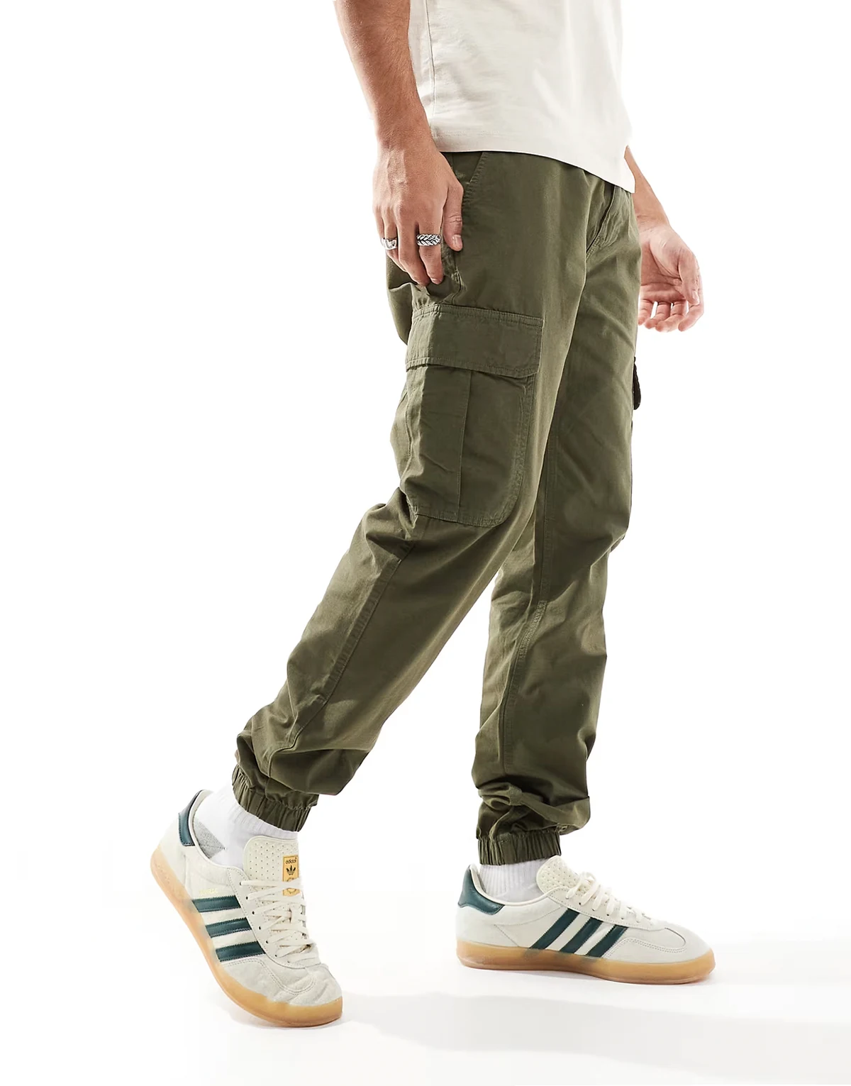 Ryan cargo pants in olive green