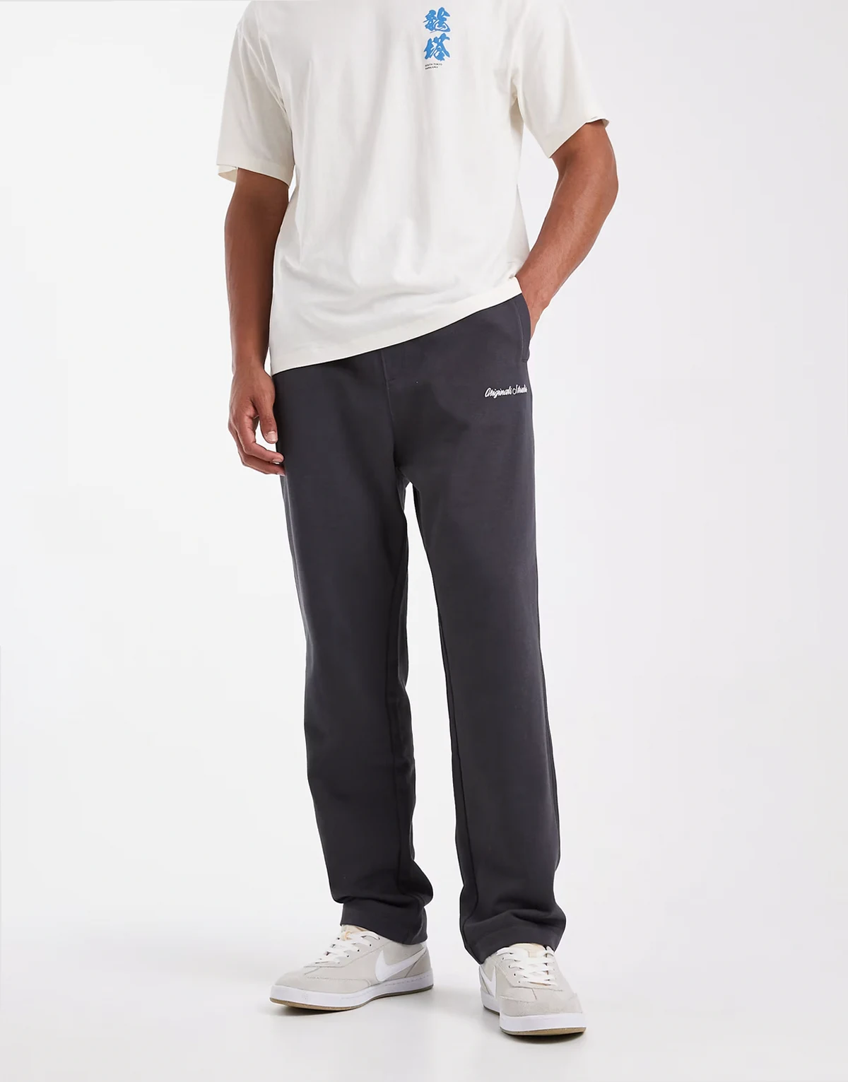 studio sweatpants in dark gray