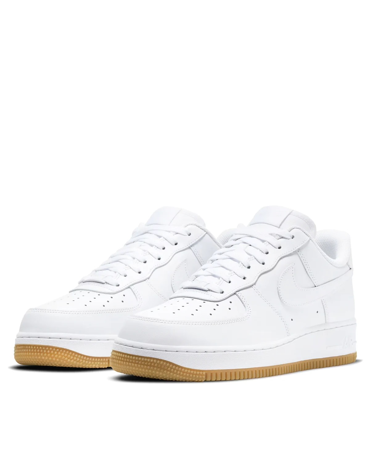 Air Force 1 sneakers with gum sole in white