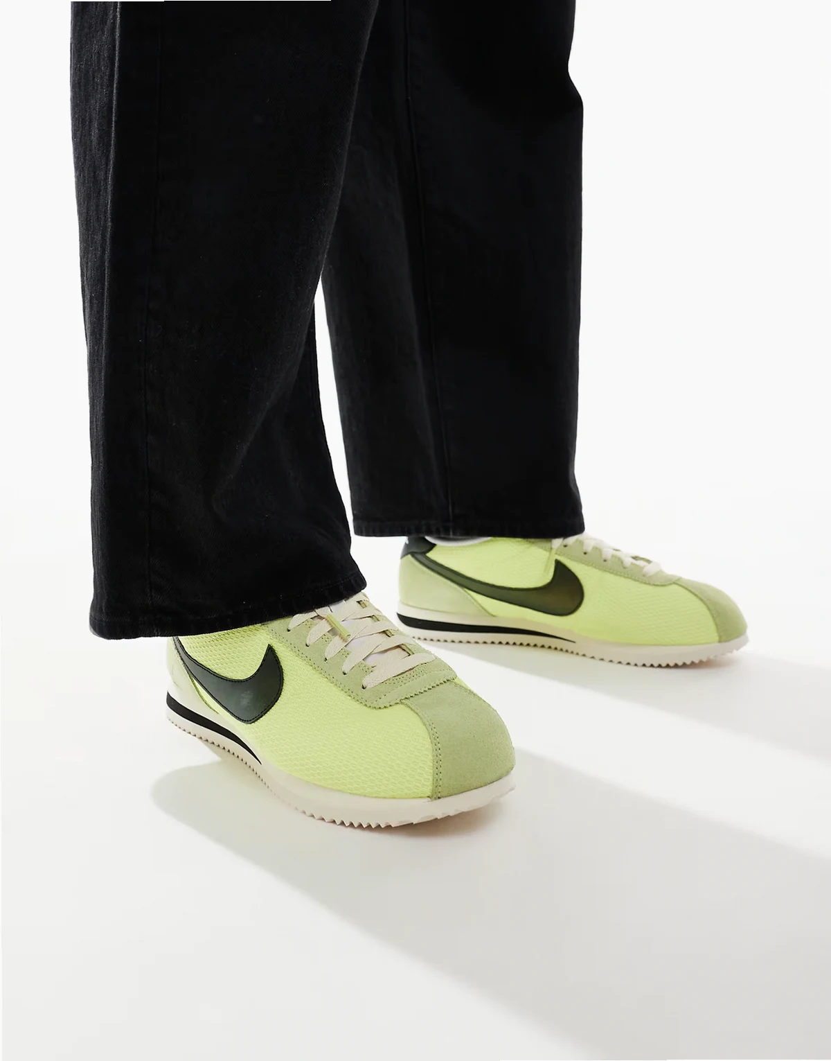 Cortez textile sneakers in light green