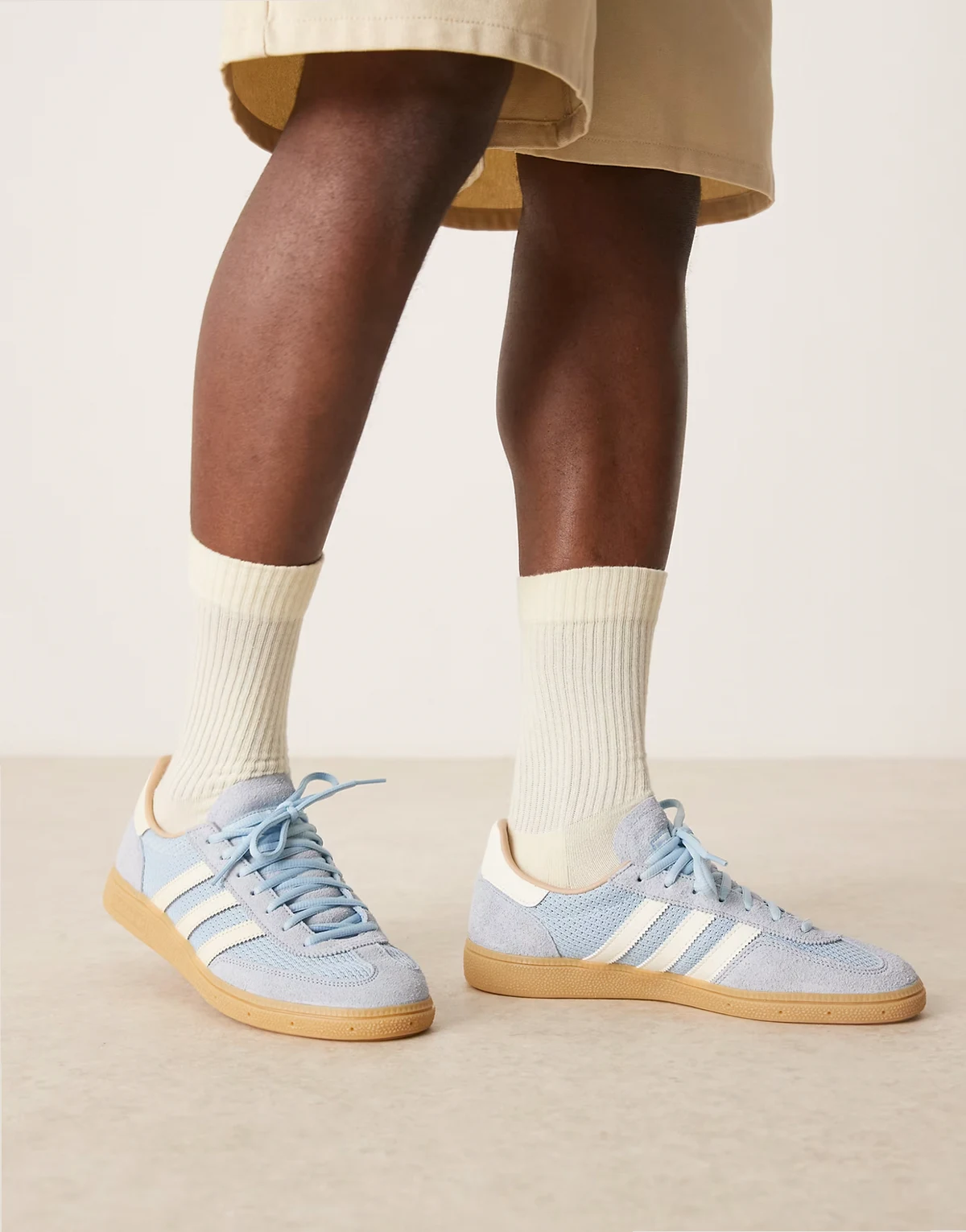 Handball Spezial sneakers with crochet detail in light blue