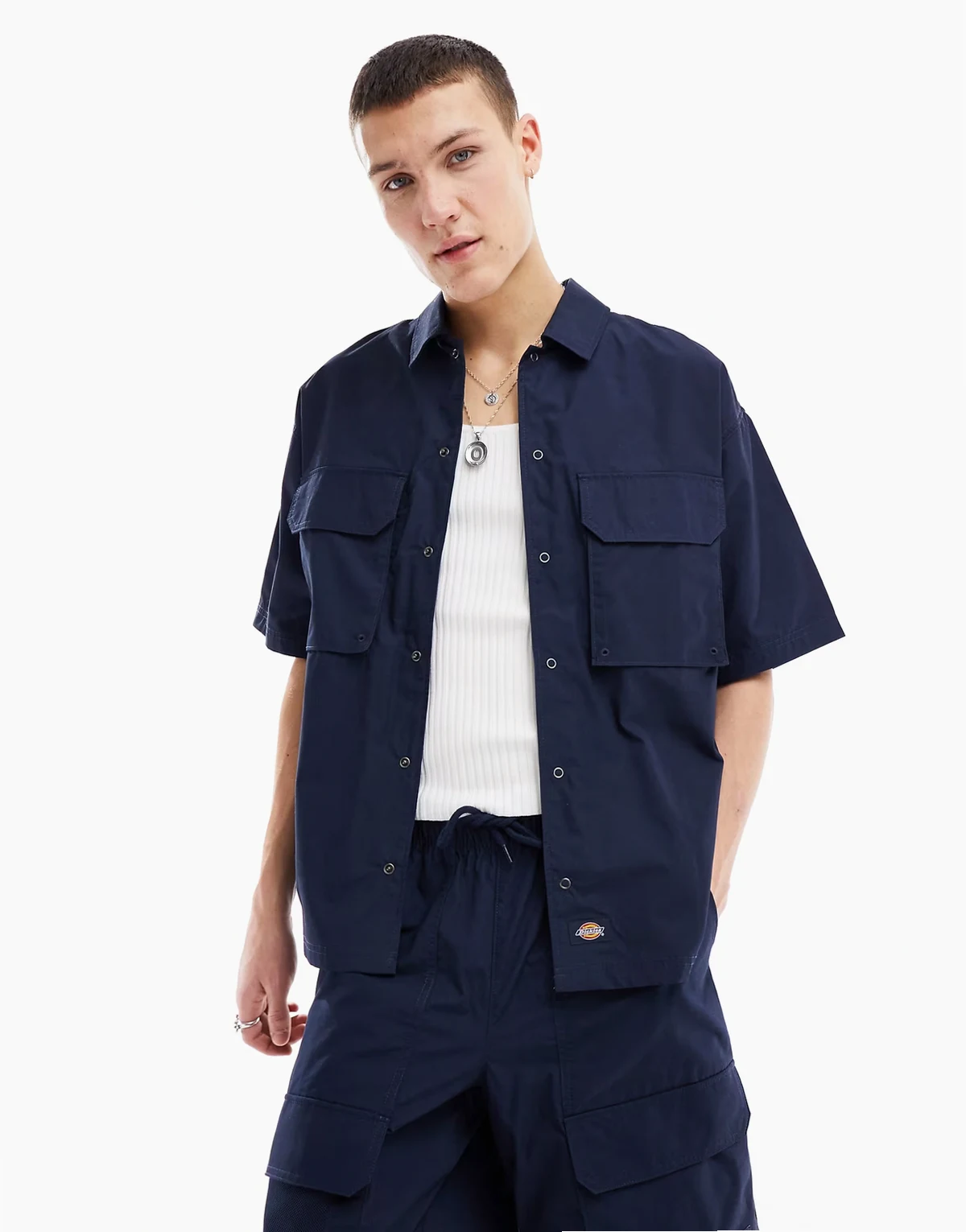 fisherville shirt in dark navy