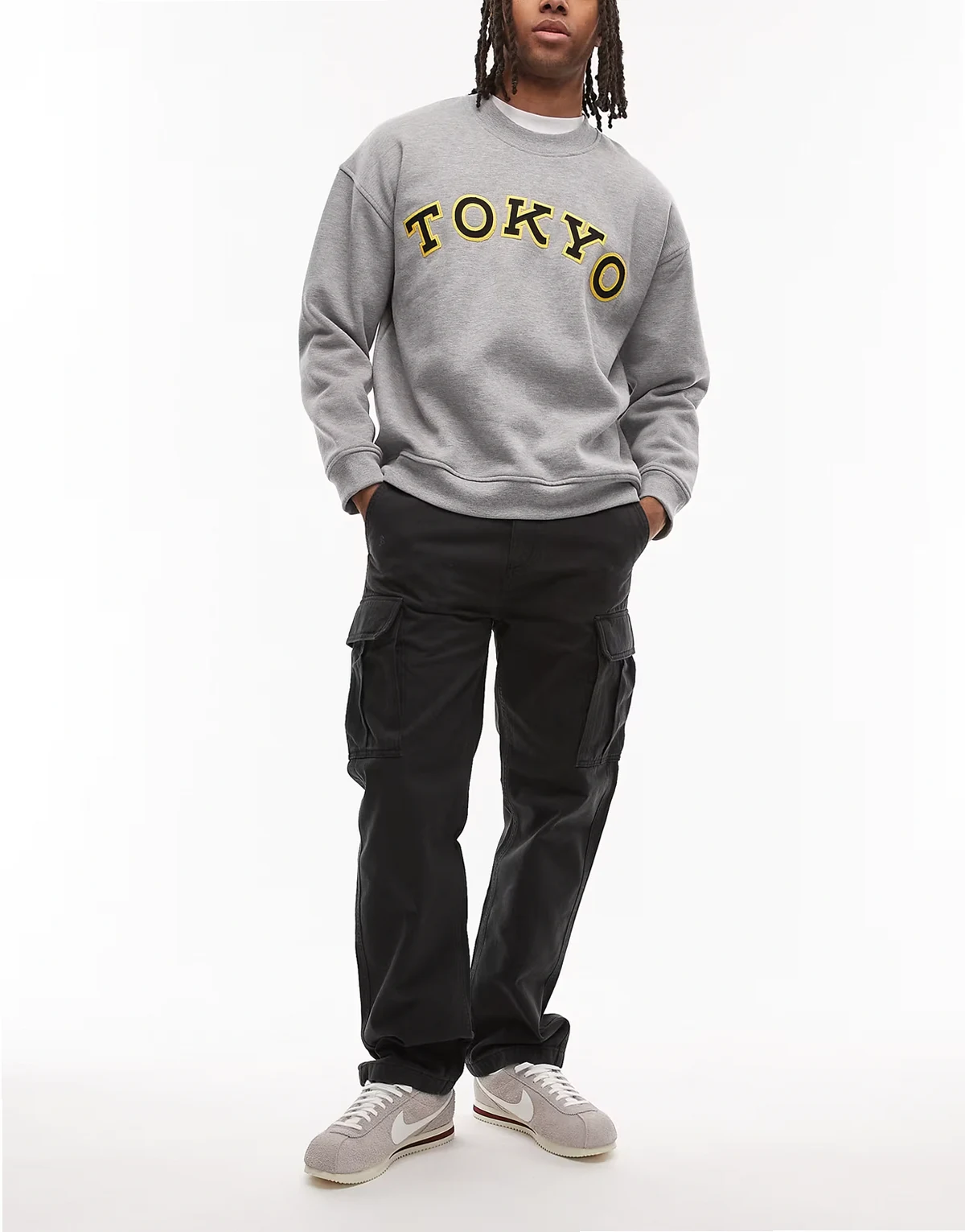 Otis baggy cargo pants in black