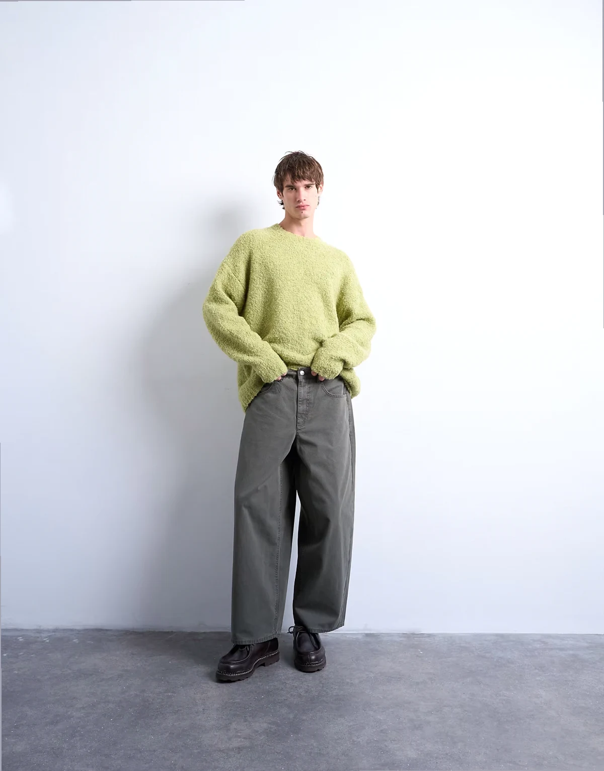 – Barrel-Hose aus Canvas in Khaki