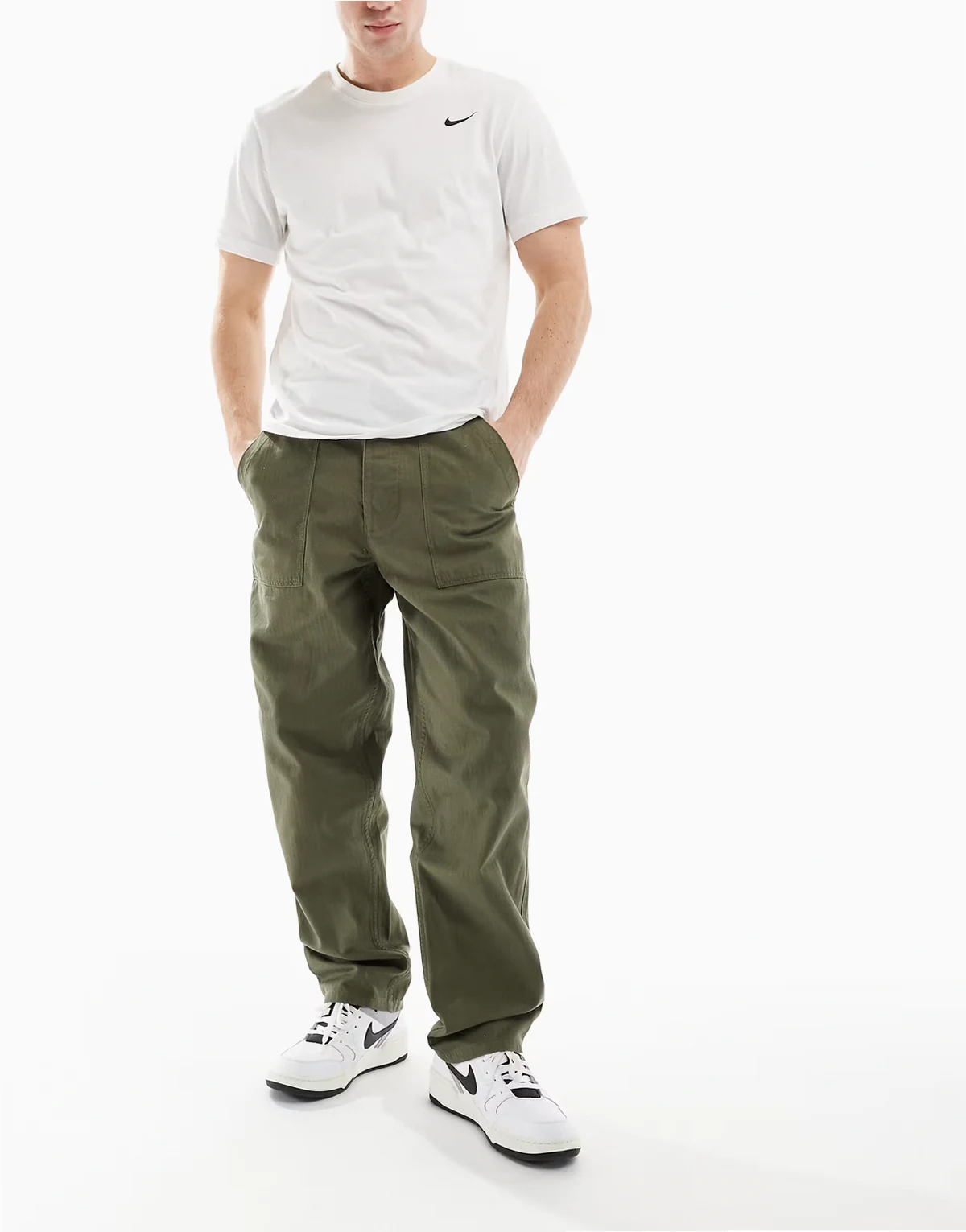 Life pants in khaki