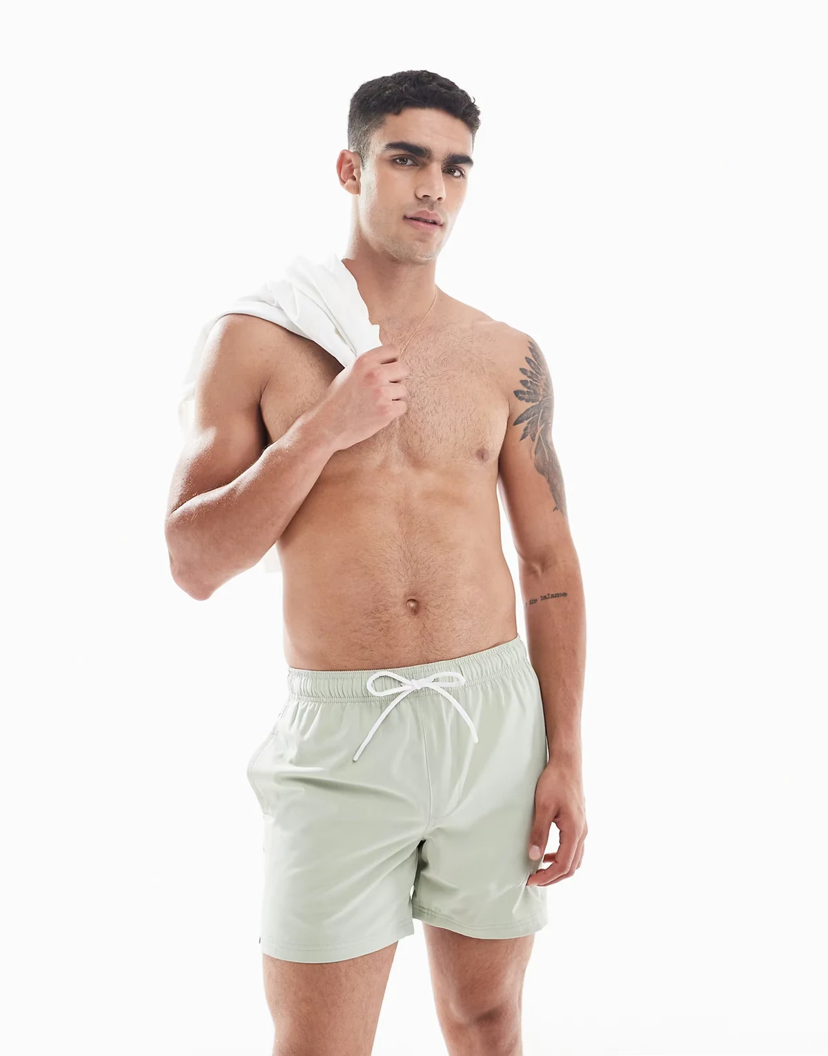 swim shorts in sage