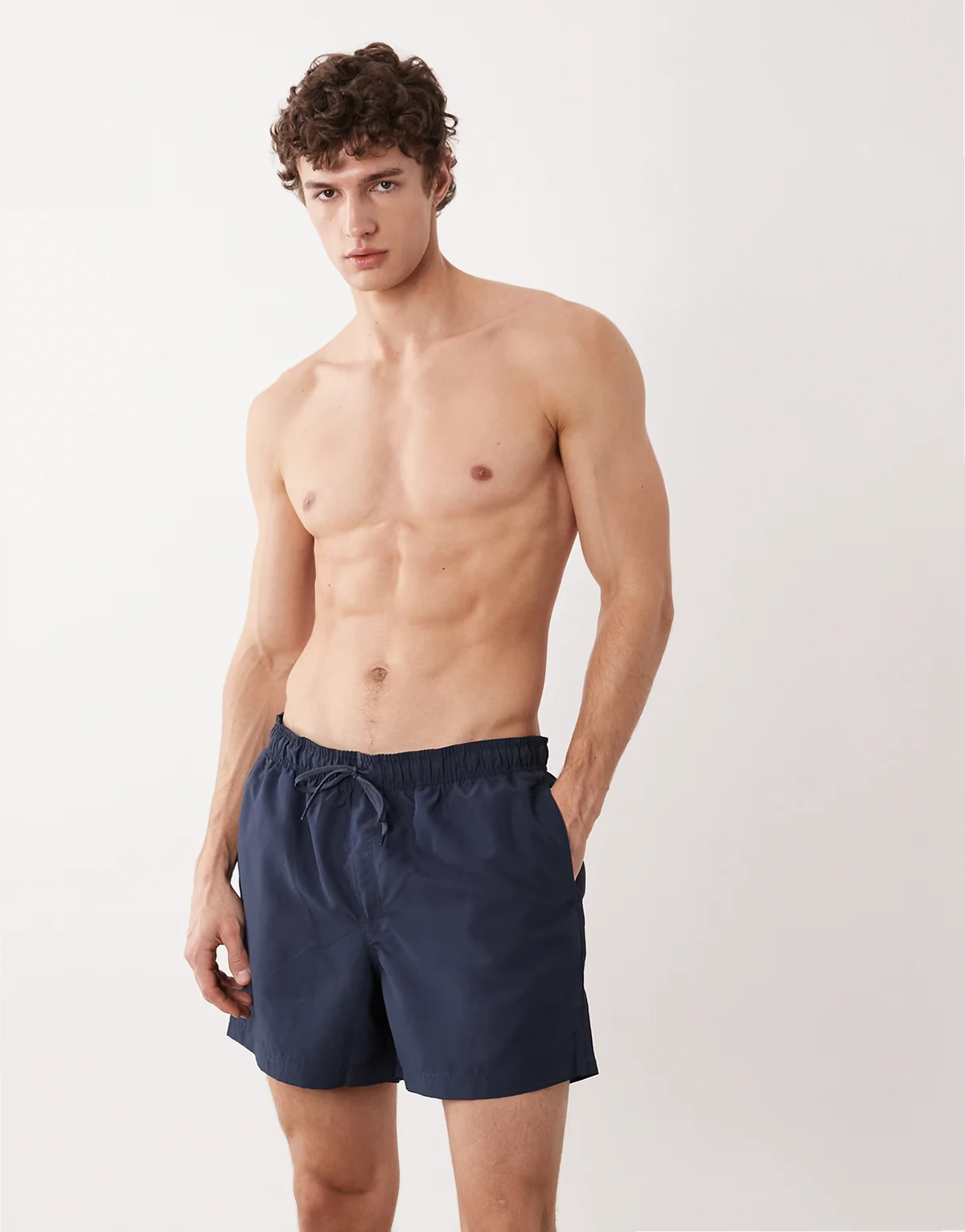 short length swim shorts in navy