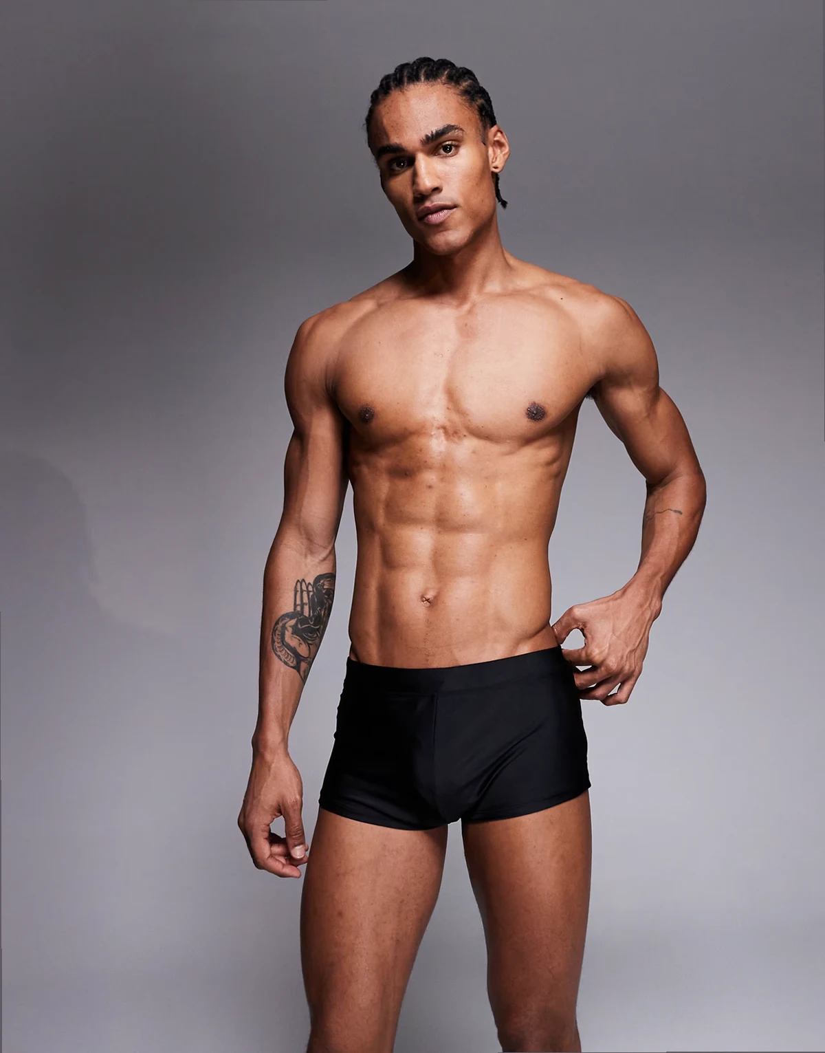 stretch trunk in black