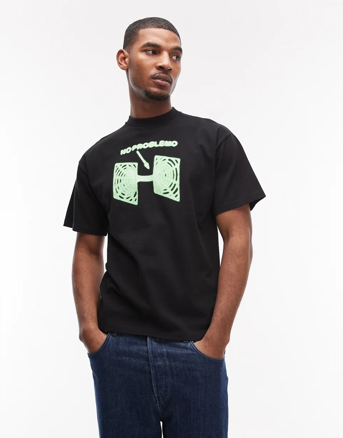 – Wormhole – T-Shirt in Schwarz