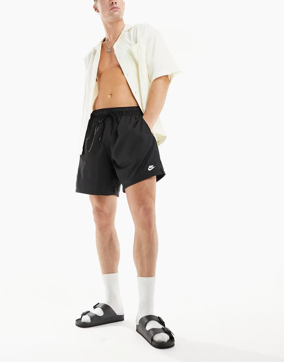 Club woven shorts in black