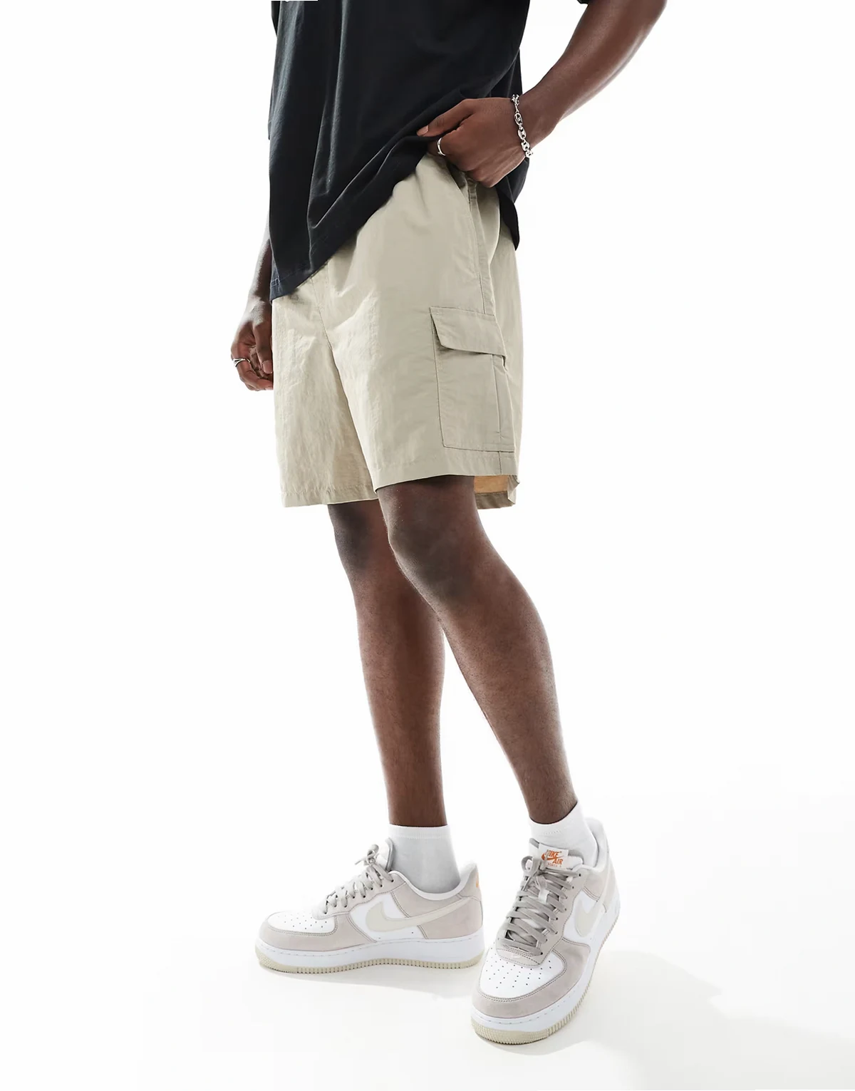 cargo shorts in gravel