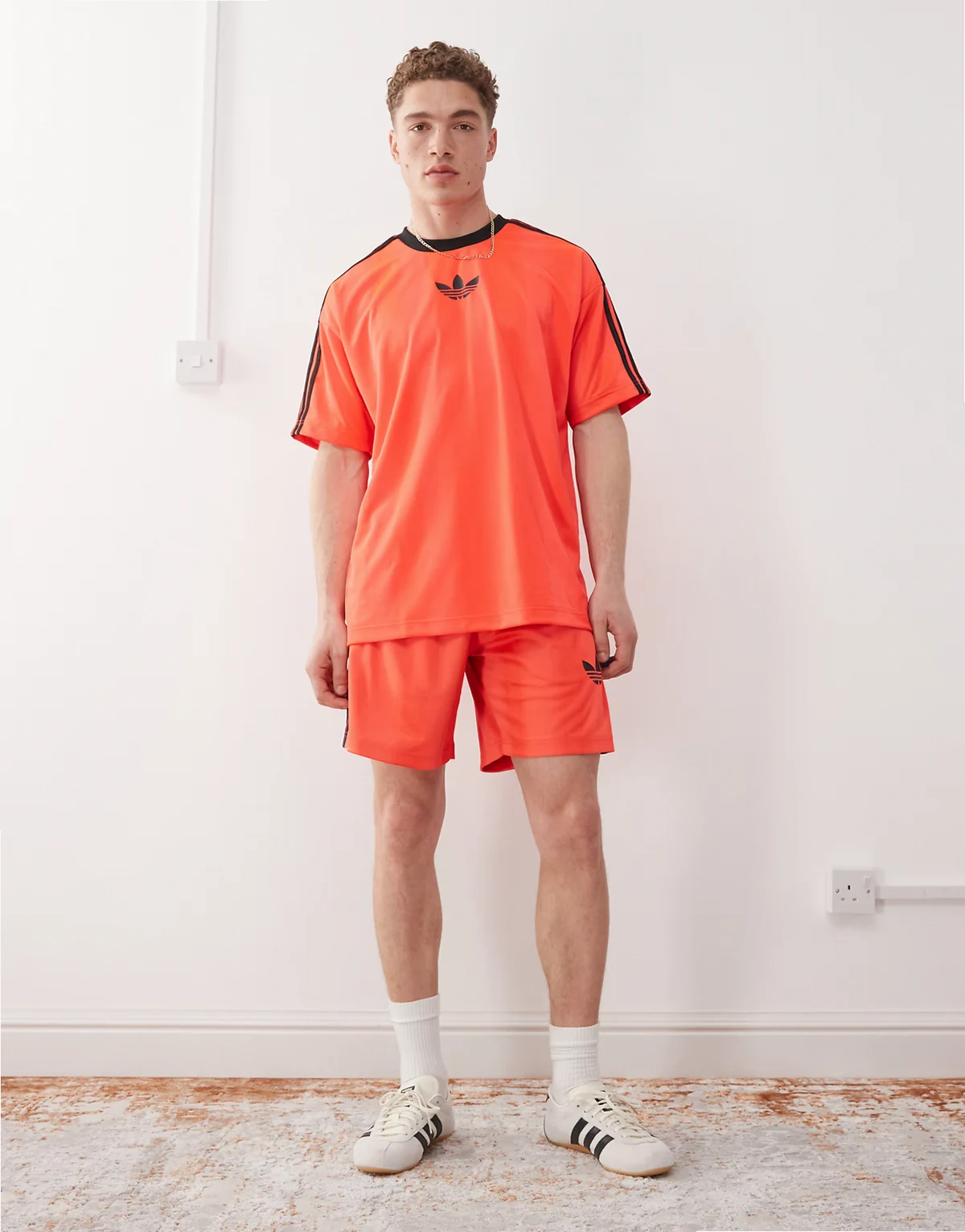 jacquard shorts in red