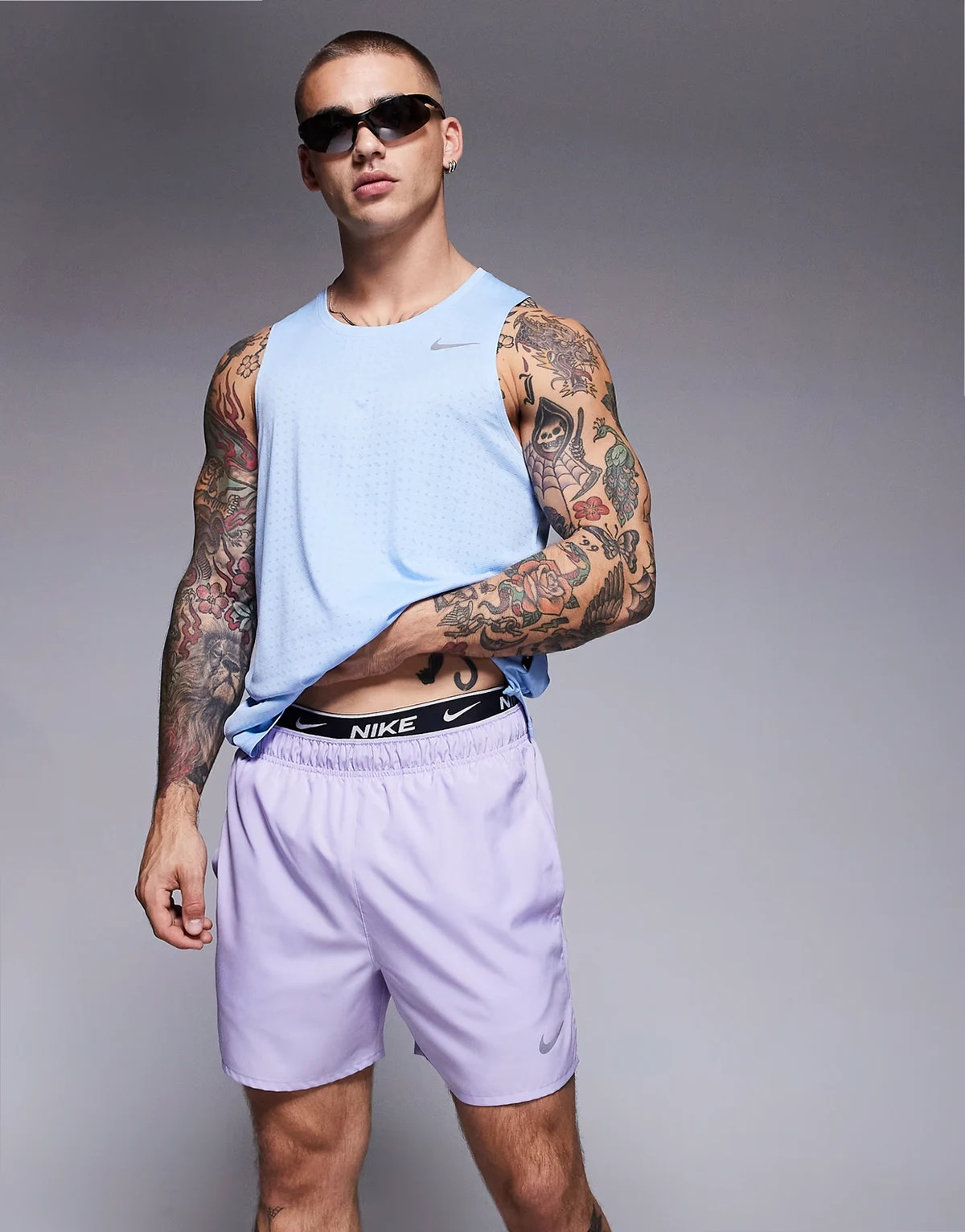 Challenger Dri-FIT 5 inch shorts in purple