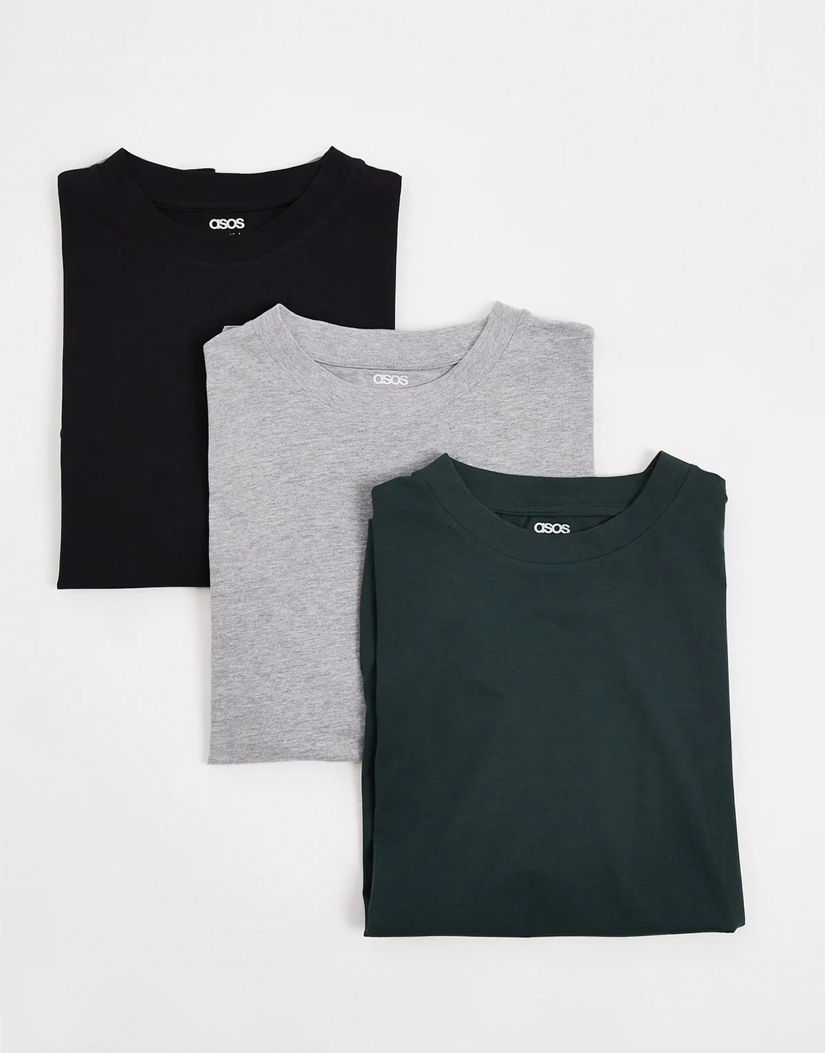 – Essentials – 3er-Pack T-Shirts in verschiedenen Farben mit lockerem Schnitt