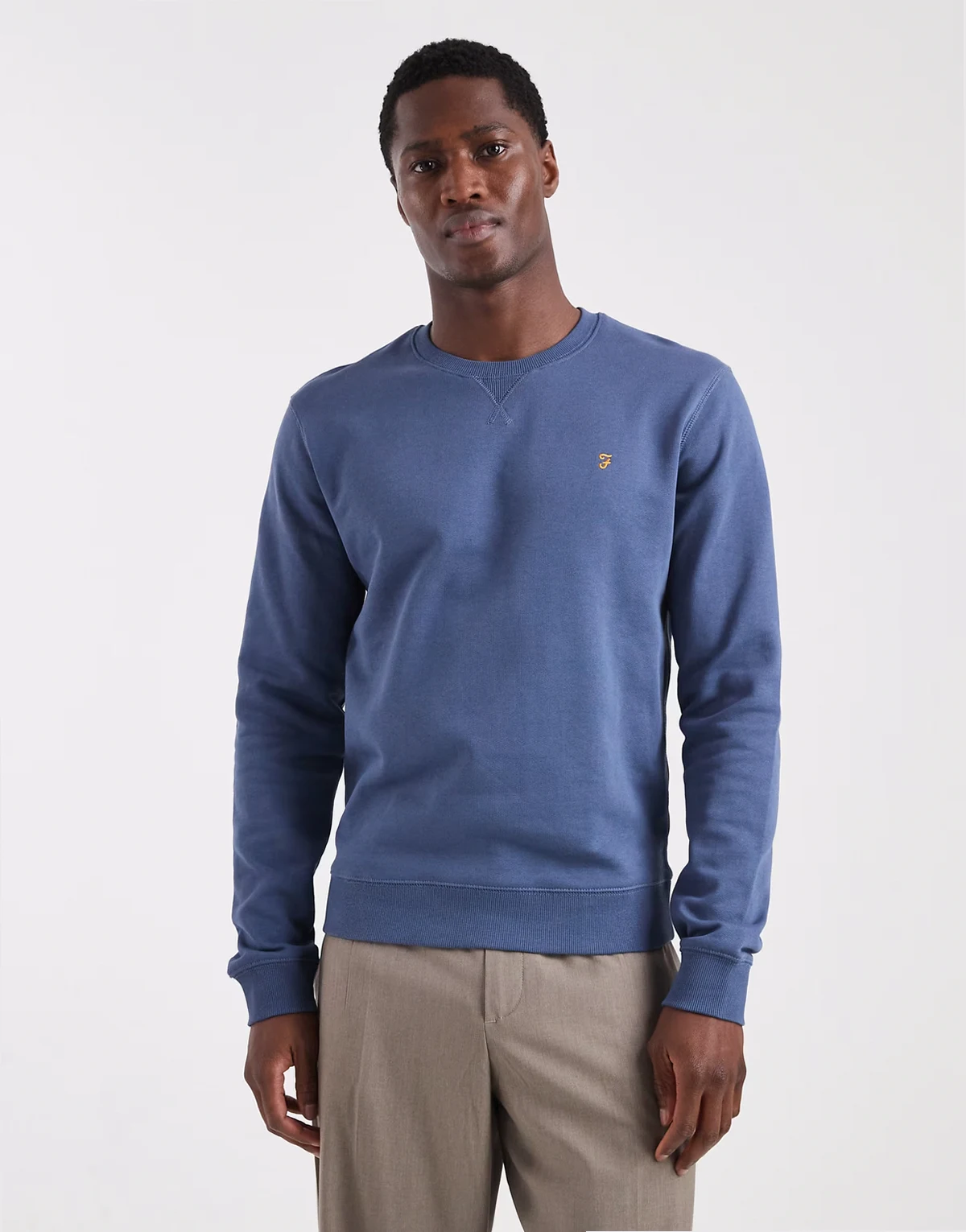 – Tim – Sweatshirt in Blau mit Rundhalsausschnitt