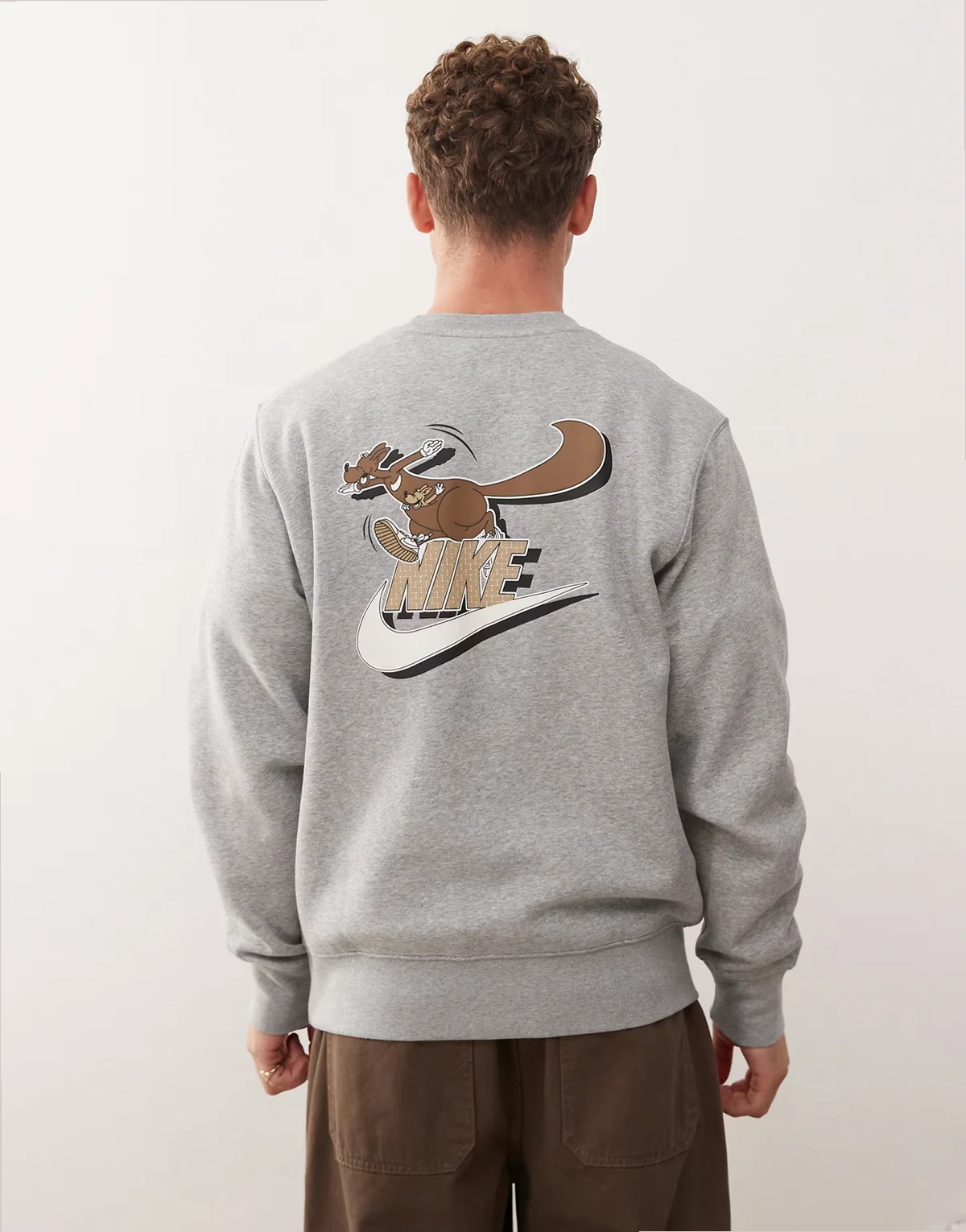 Club varsity sweatshirt in gray heather
