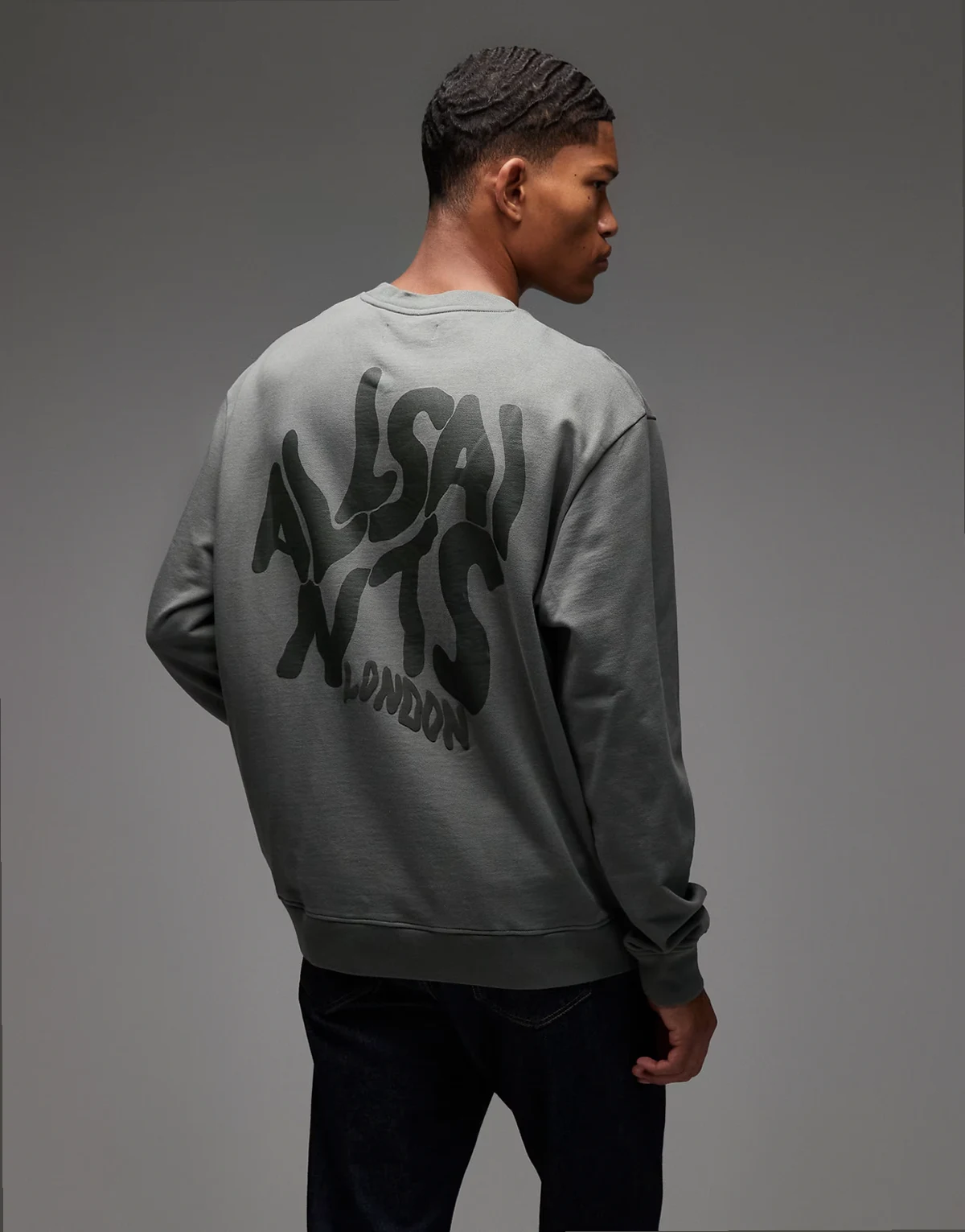 – Orlando – Sweatshirt in Grün mit Rundhalsausschnitt