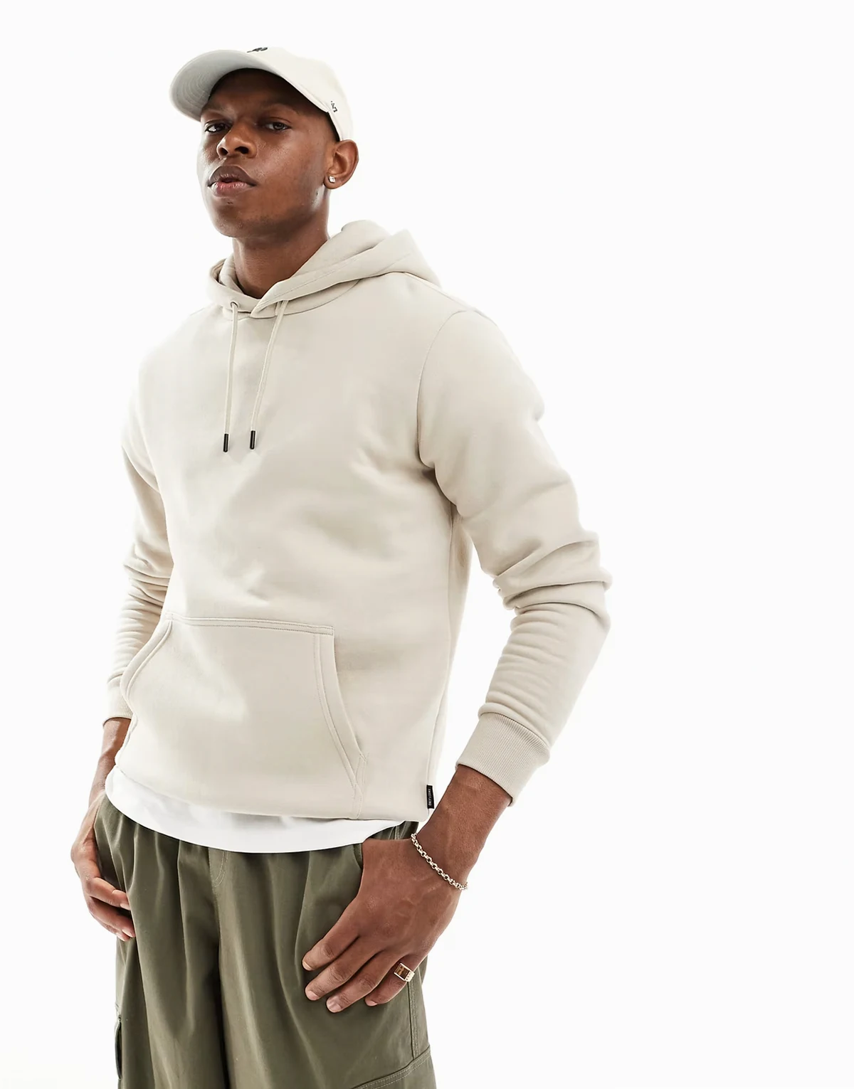 oversized hoodie in stone