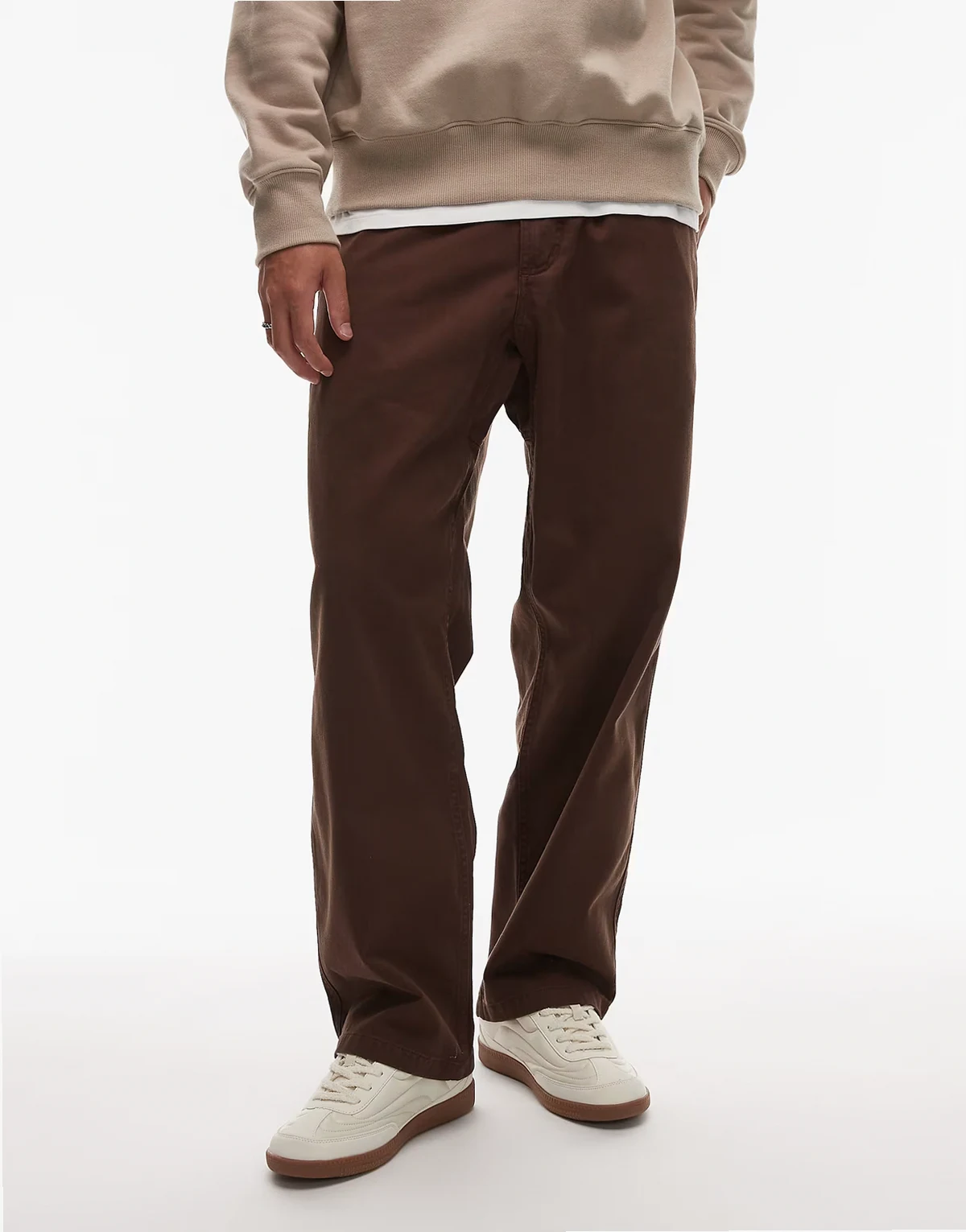 G-pant straight leg pants in brown