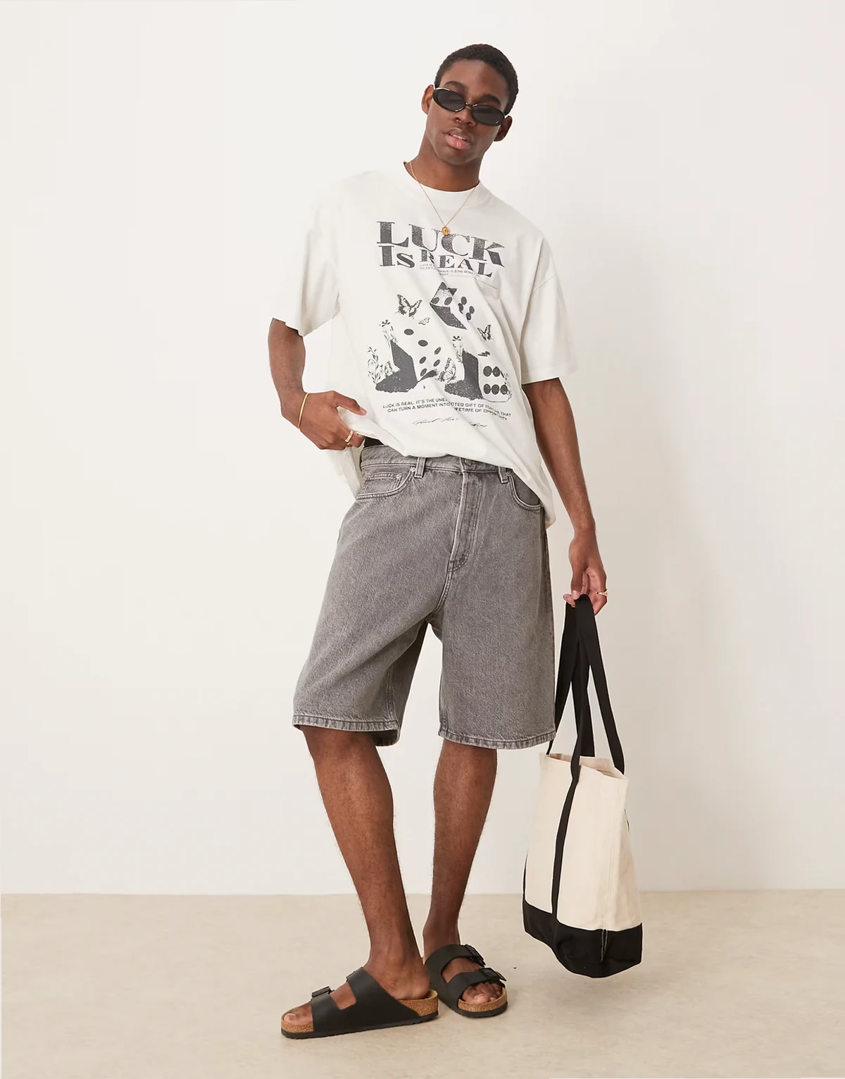 mid waist regular fit denim shorts in washed gray