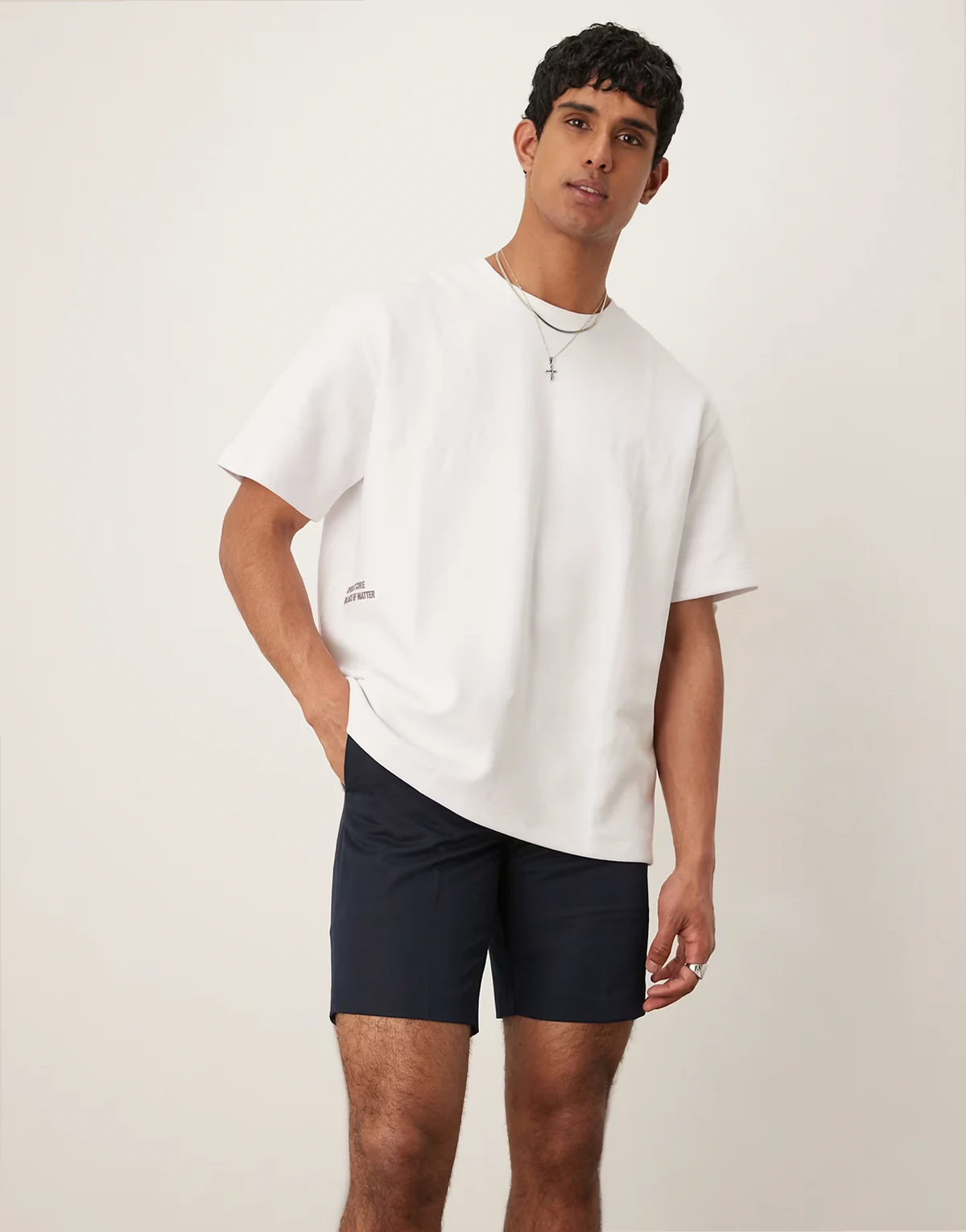 – Elegante Shorts in Marineblau mit geradem Schnitt