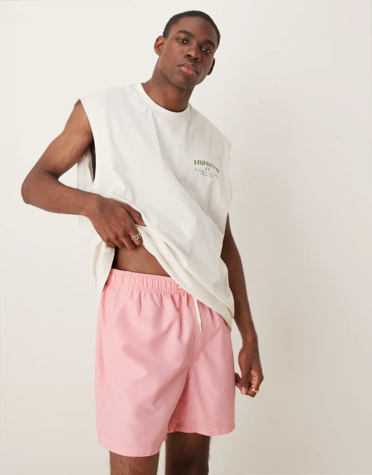 – Badeshorts in Rosa
