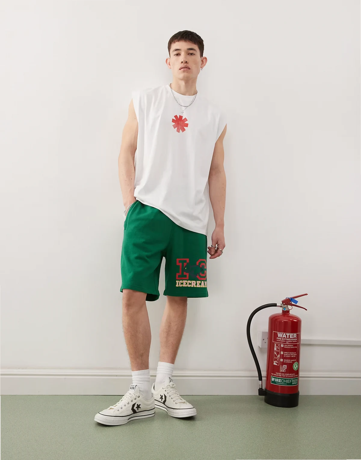 collegiate puppy jersey shorts in green