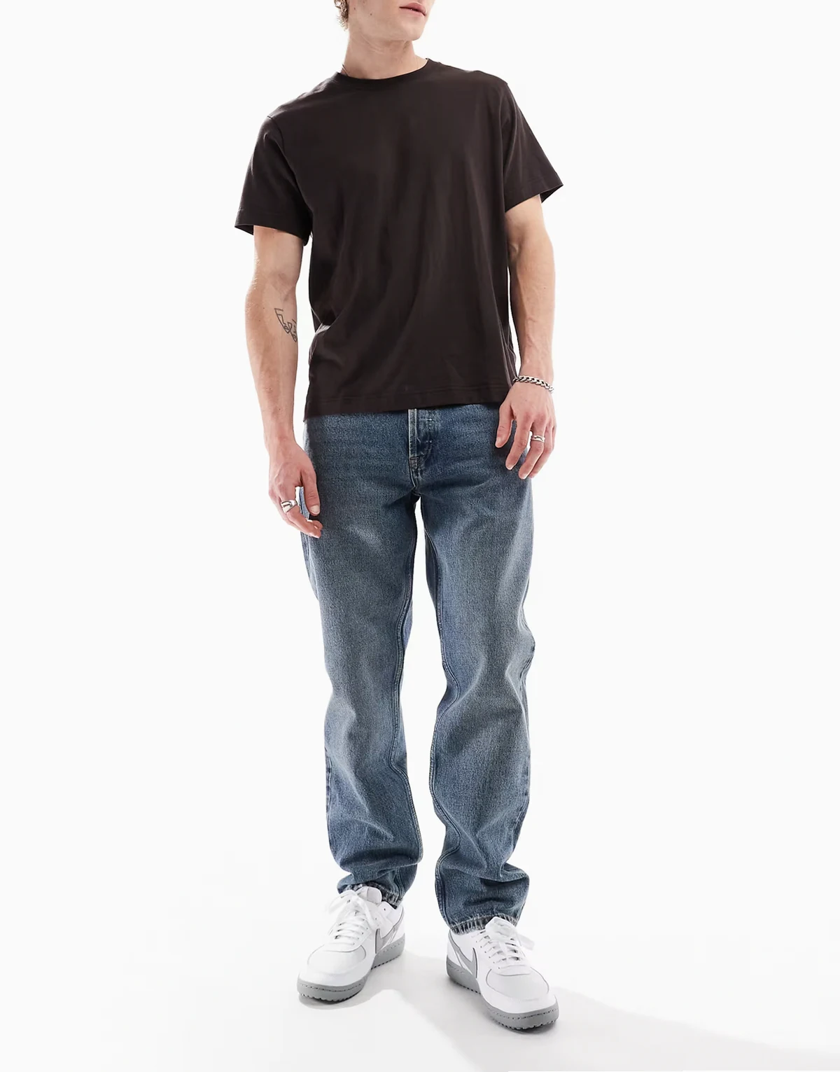 – Rush – Jeans in dunkelblauer mittlerer Vintage-Canyon-Waschung mit normaler Passform