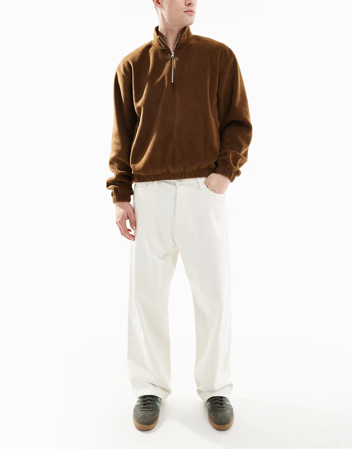 Ron skater fit jeans in ecru